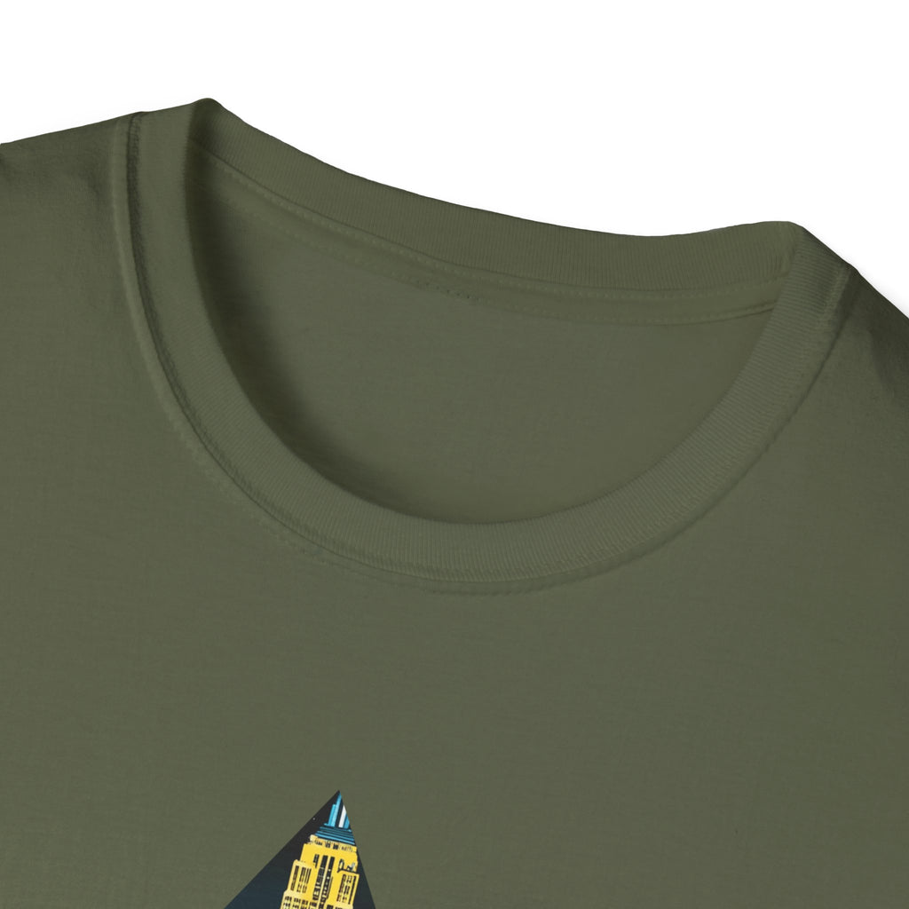 New York City Taxi Triangle T-Shirt | NYC Skyline Graphic Tee