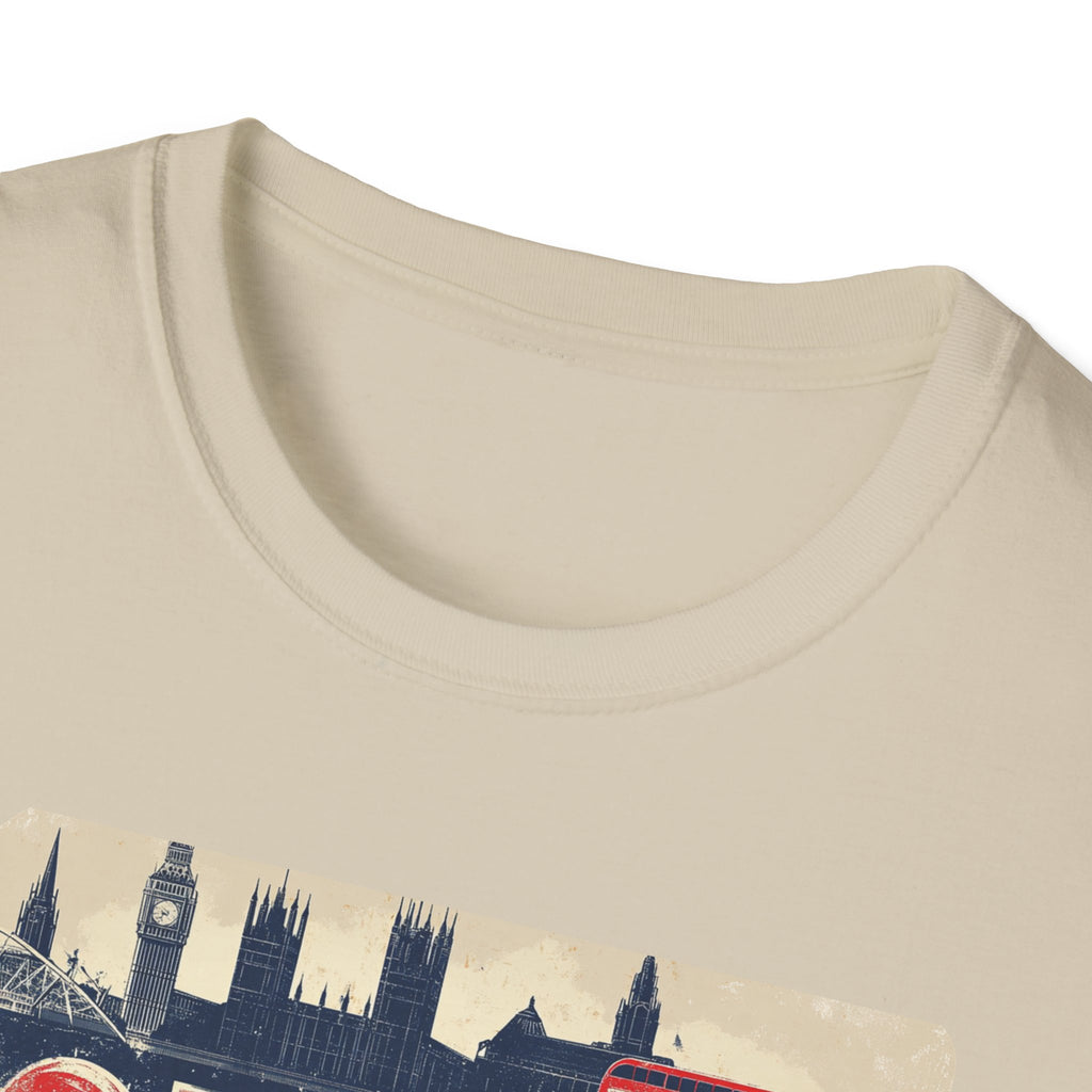 London Vintage Sign T-Shirt | Skyline, Union Jack Bus