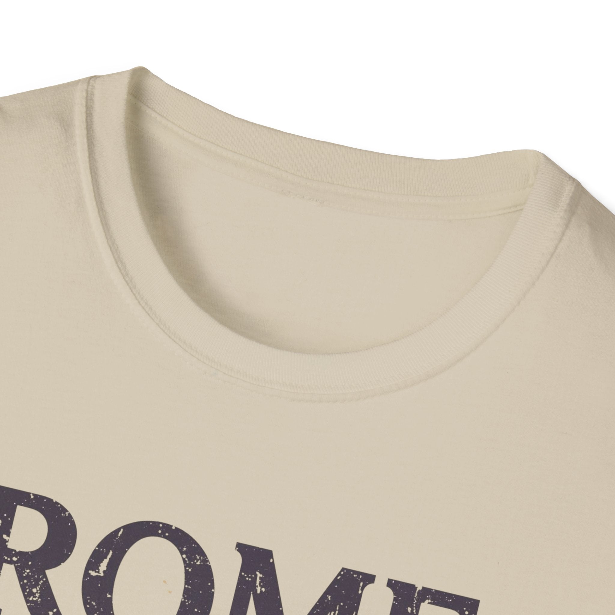Rome Vintage Stripes T-Shirt — "When in Rome" Travel Tee