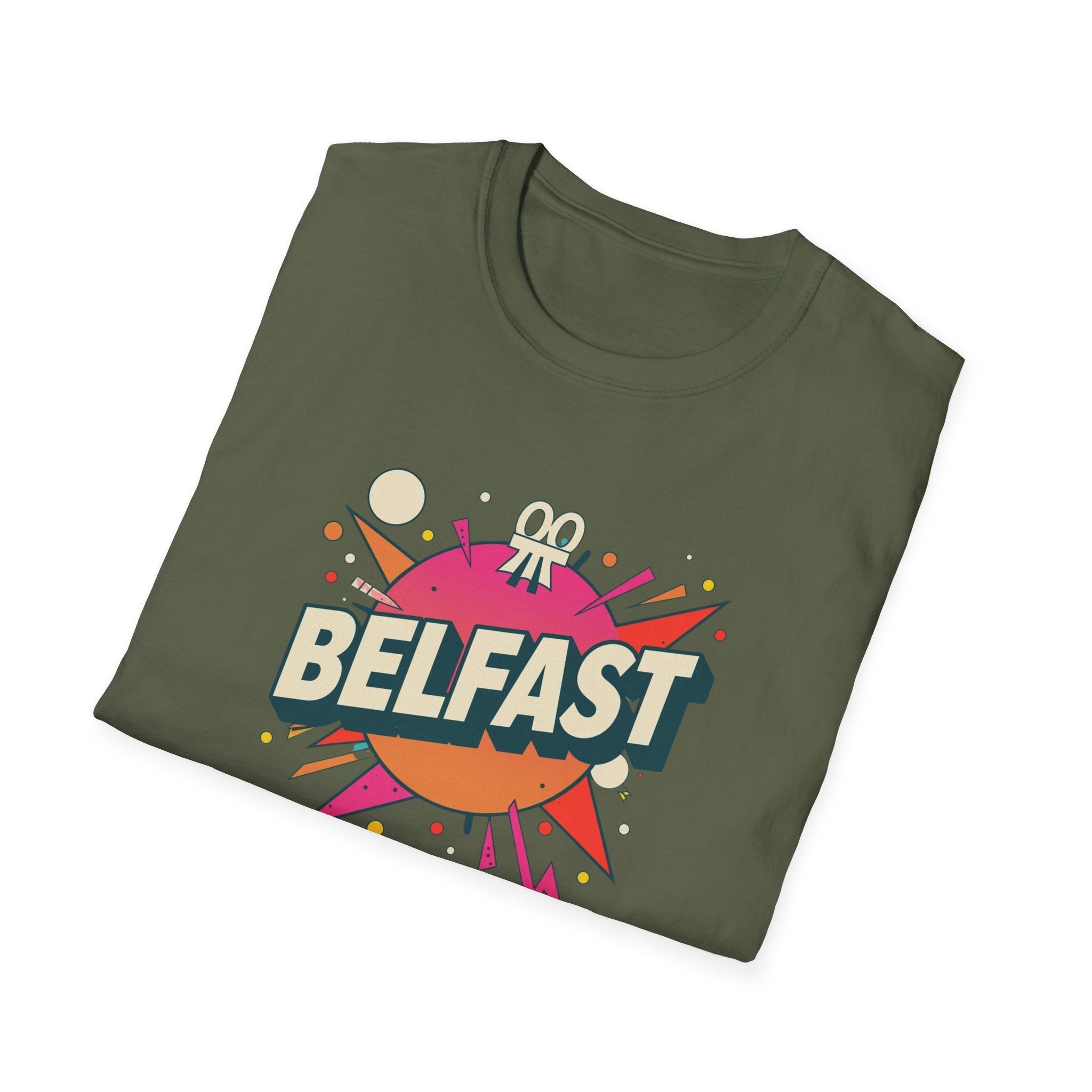Belfast Retro Pop Art T-Shirt — Vintage City Graphic Tee