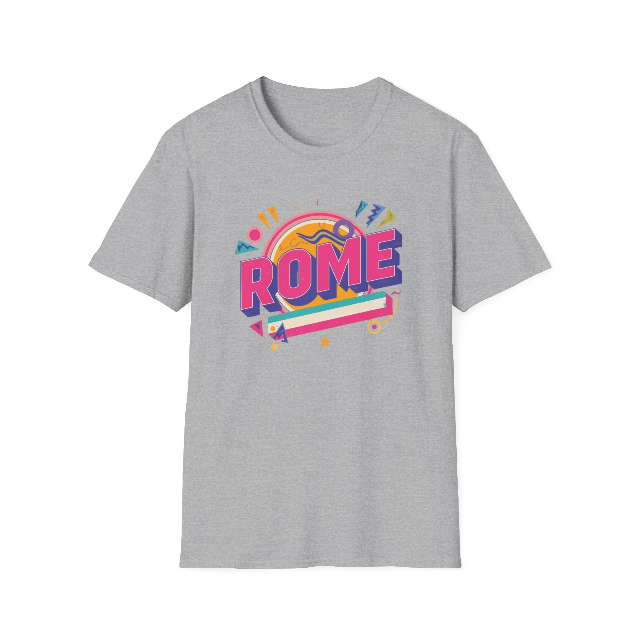 Rome Retro Graphic T-Shirt — Colorful Travel Tee
