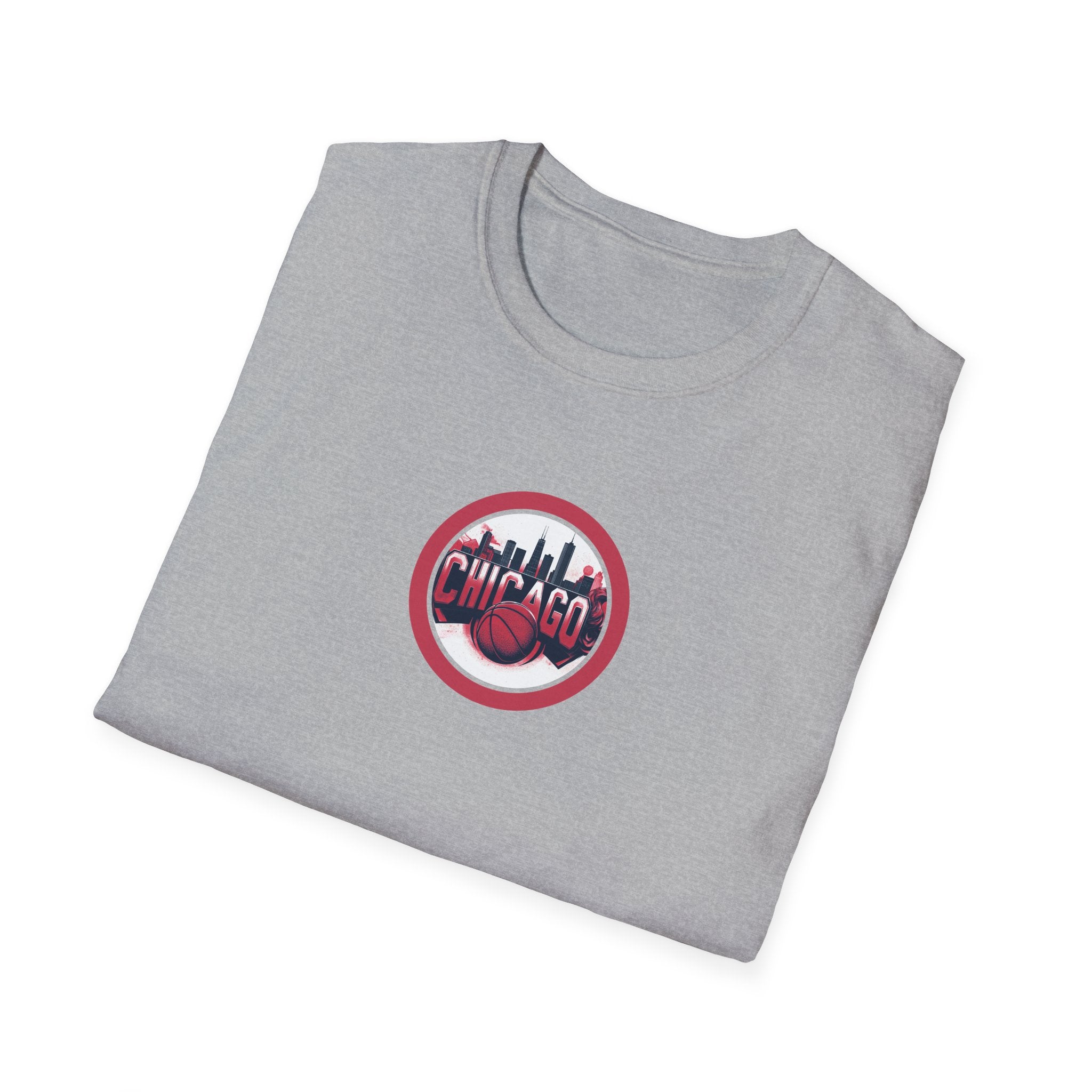 Chicago Skyline Circle Logo T-Shirt | Cityscape Graphic Tee