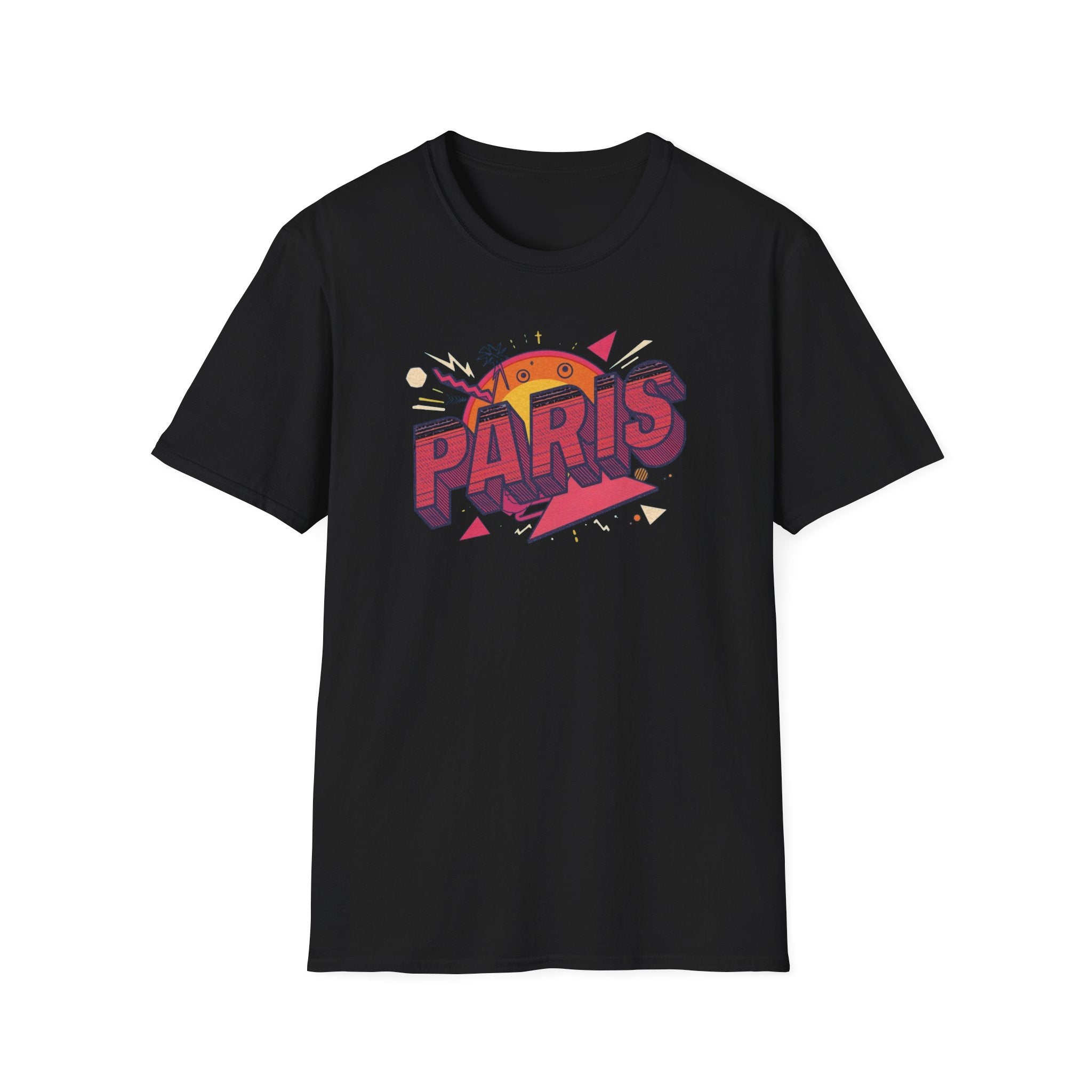 Paris Retro Graphic T-Shirt — Vintage Sunset Travel Tee