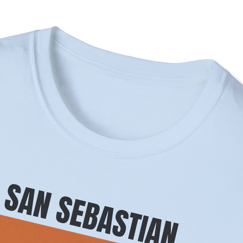 San Sebastian Retro Stripes T-Shirt | Vintage Sunset City Tee