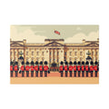 Buckingham Palace Guards Canvas Wall Art — British Royal Guard Illustration