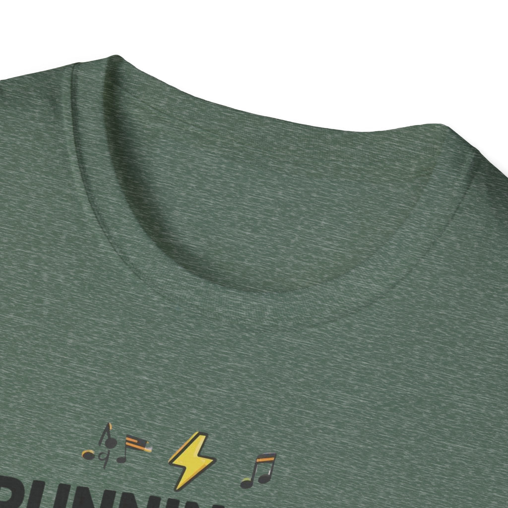 Running on Bytes and Vibes T-Shirt — Retro Tech Austin Graphic Tee