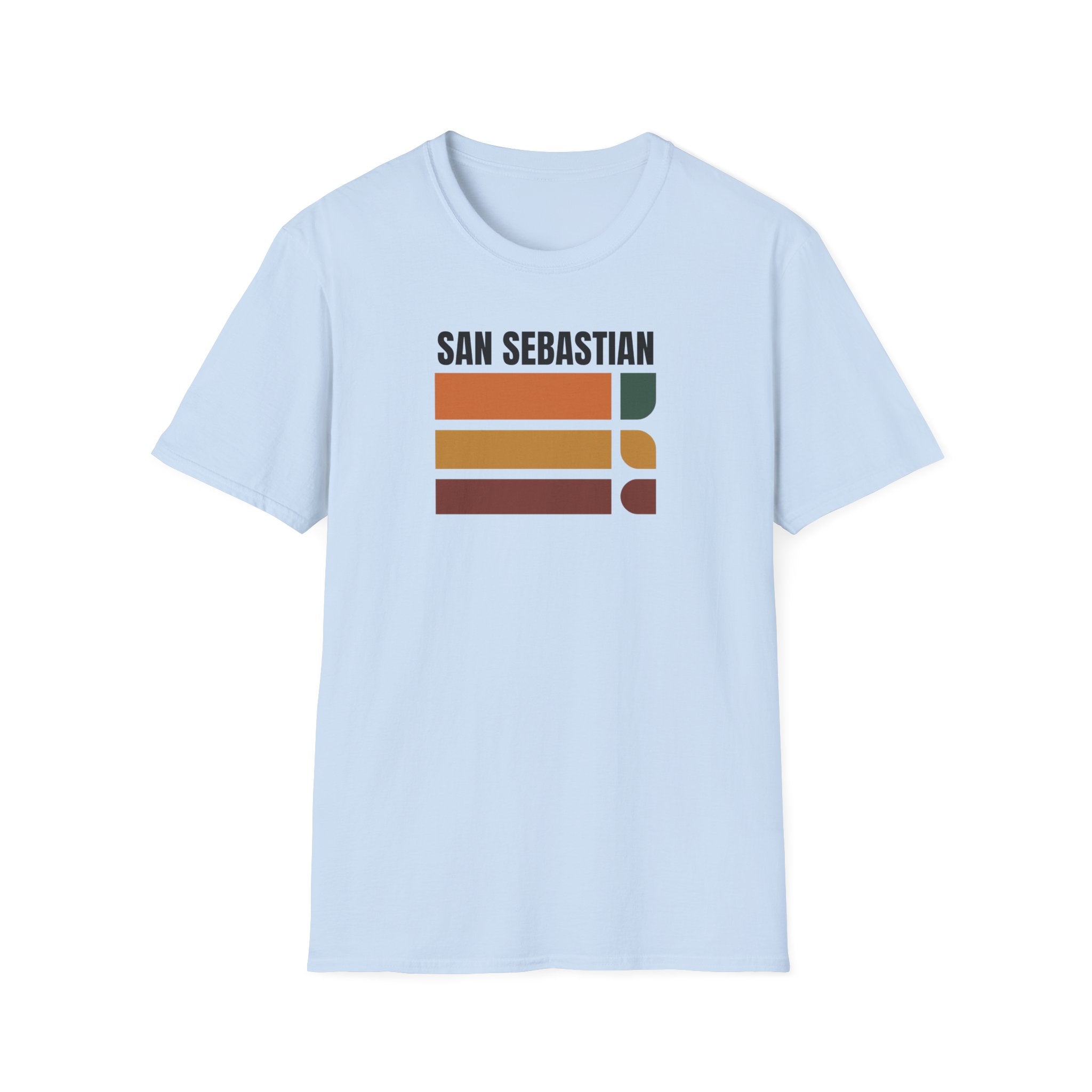 San Sebastian Retro Stripes T-Shirt | Vintage Sunset City Tee