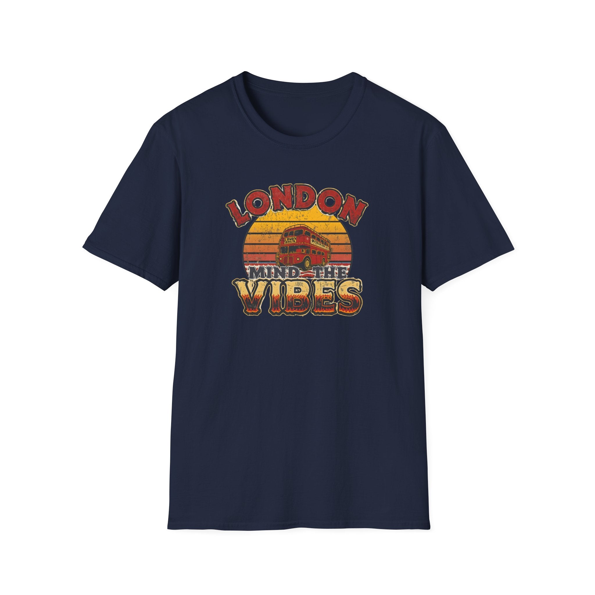 London Vibes T-Shirt — Retro "Mind the Vibes" Graphic Tee