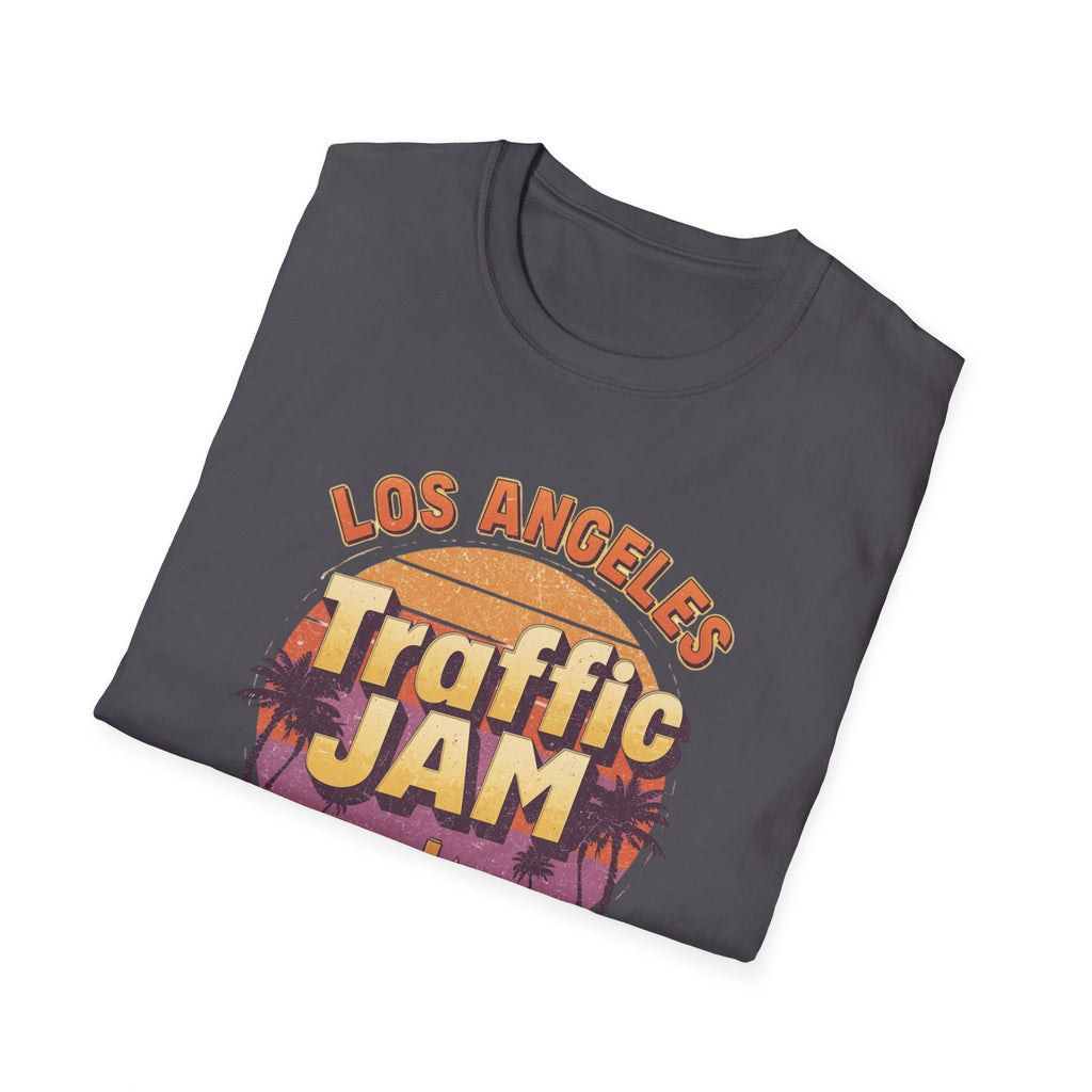 Traffic Jam T-Shirt — "Los Angeles Traffic Jam: Always In Session" Retro Sunset Tee