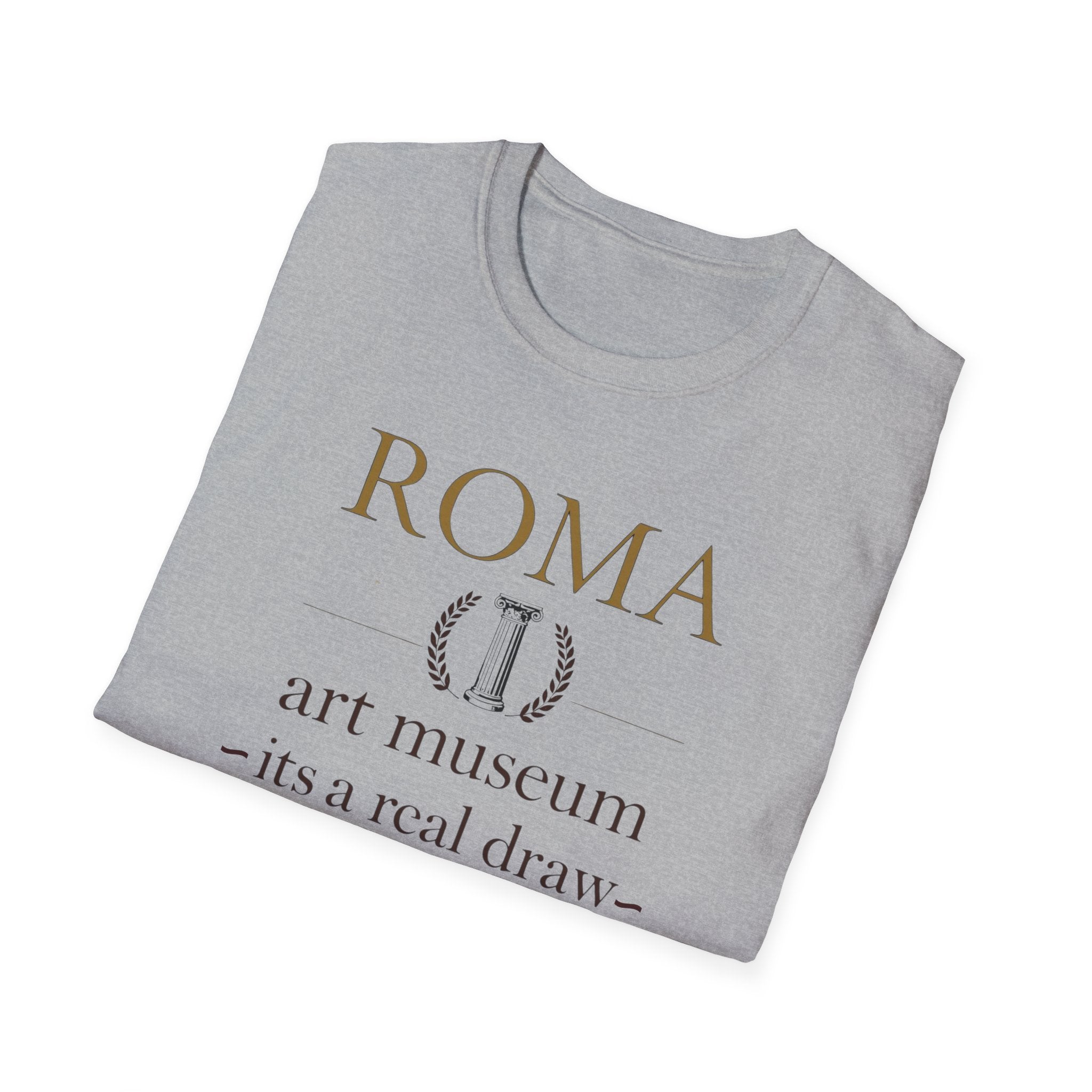 Roma Art Museum T-Shirt — "It’s a Real Draw" Vintage Travel Tee