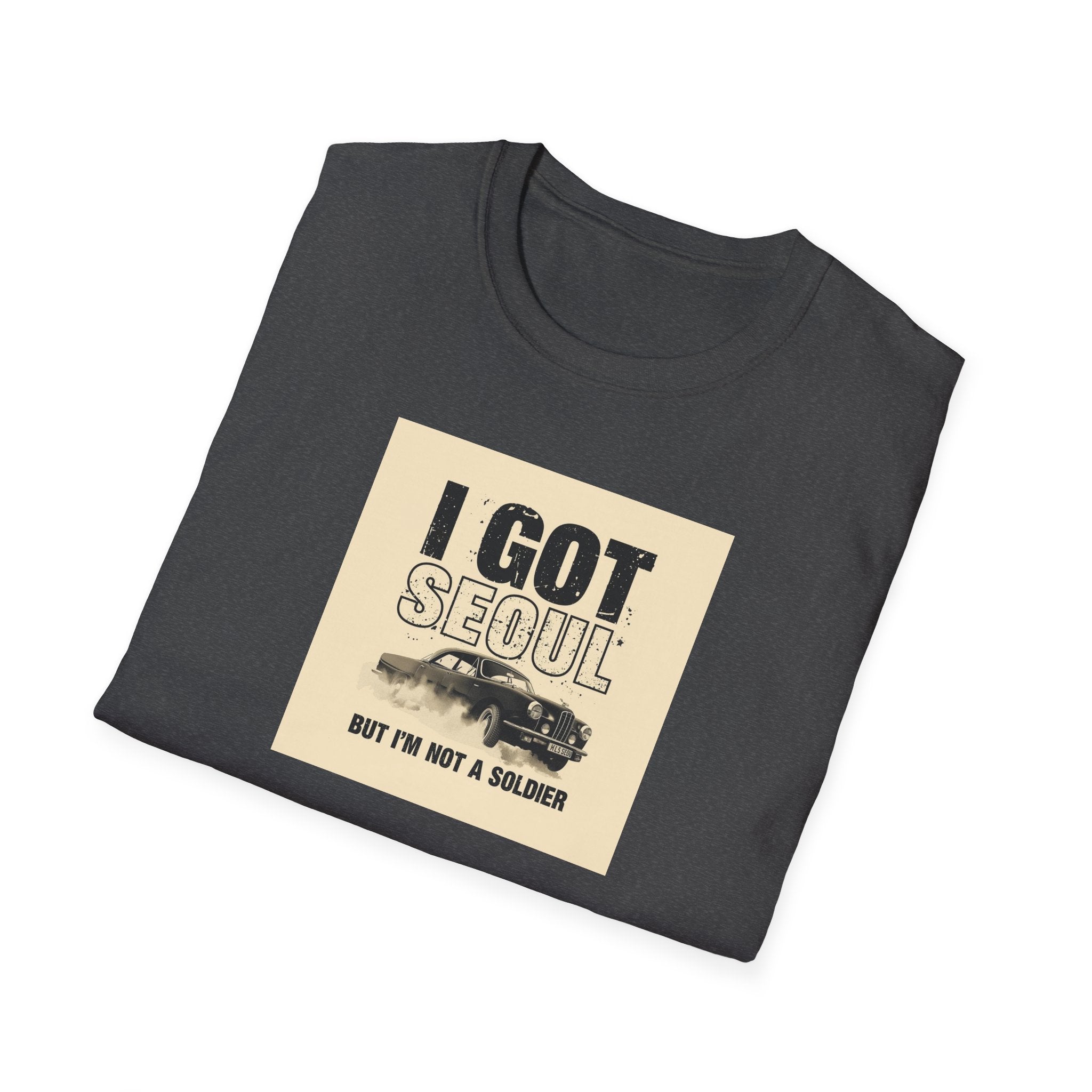 Seoul Travel Tee — "I Got Seoul But I’m Not A Soldier" Vintage Korea Souvenir T-Shirt
