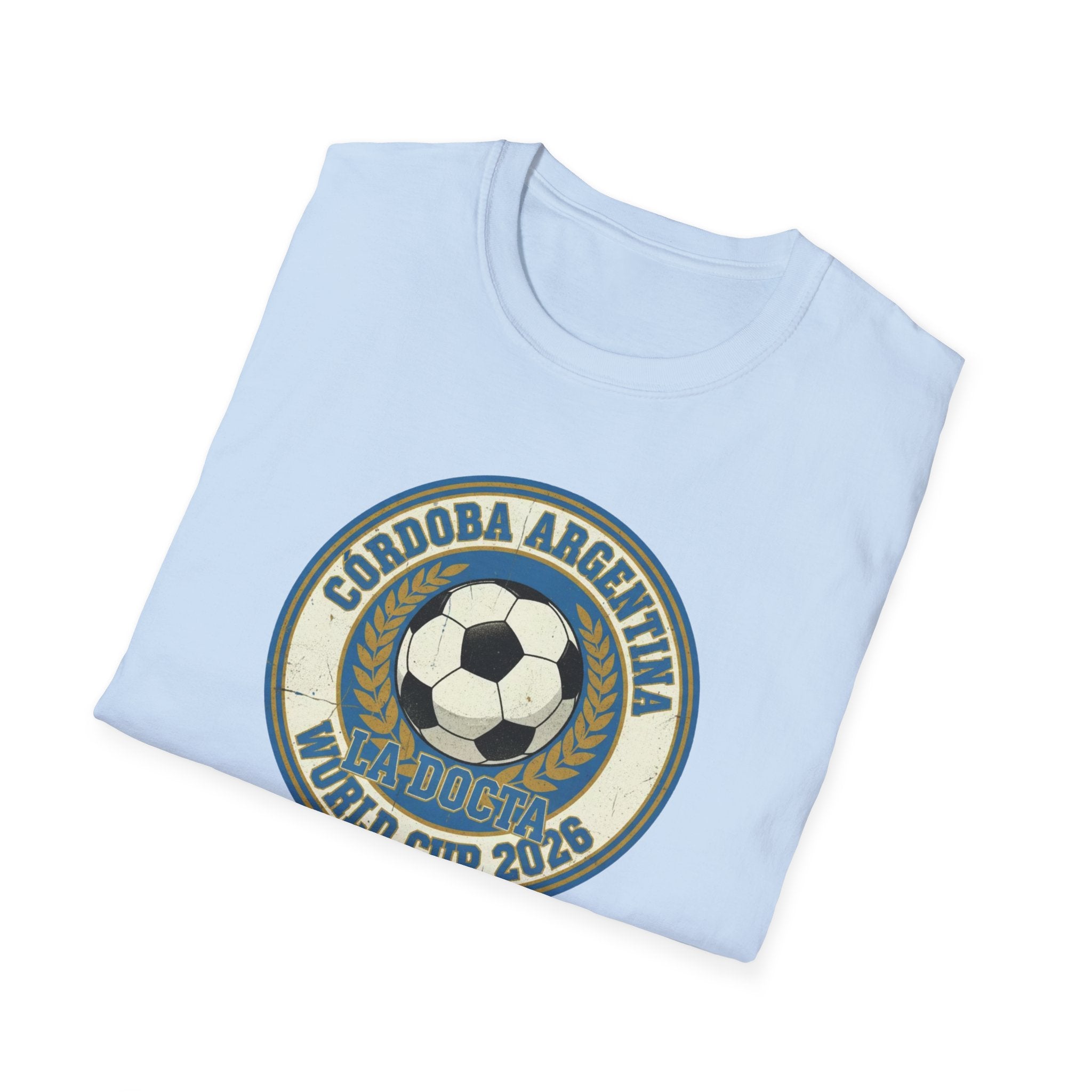 Argentina World Cup 2026 Soccer T-Shirt — Córdoba Retro Football Crest