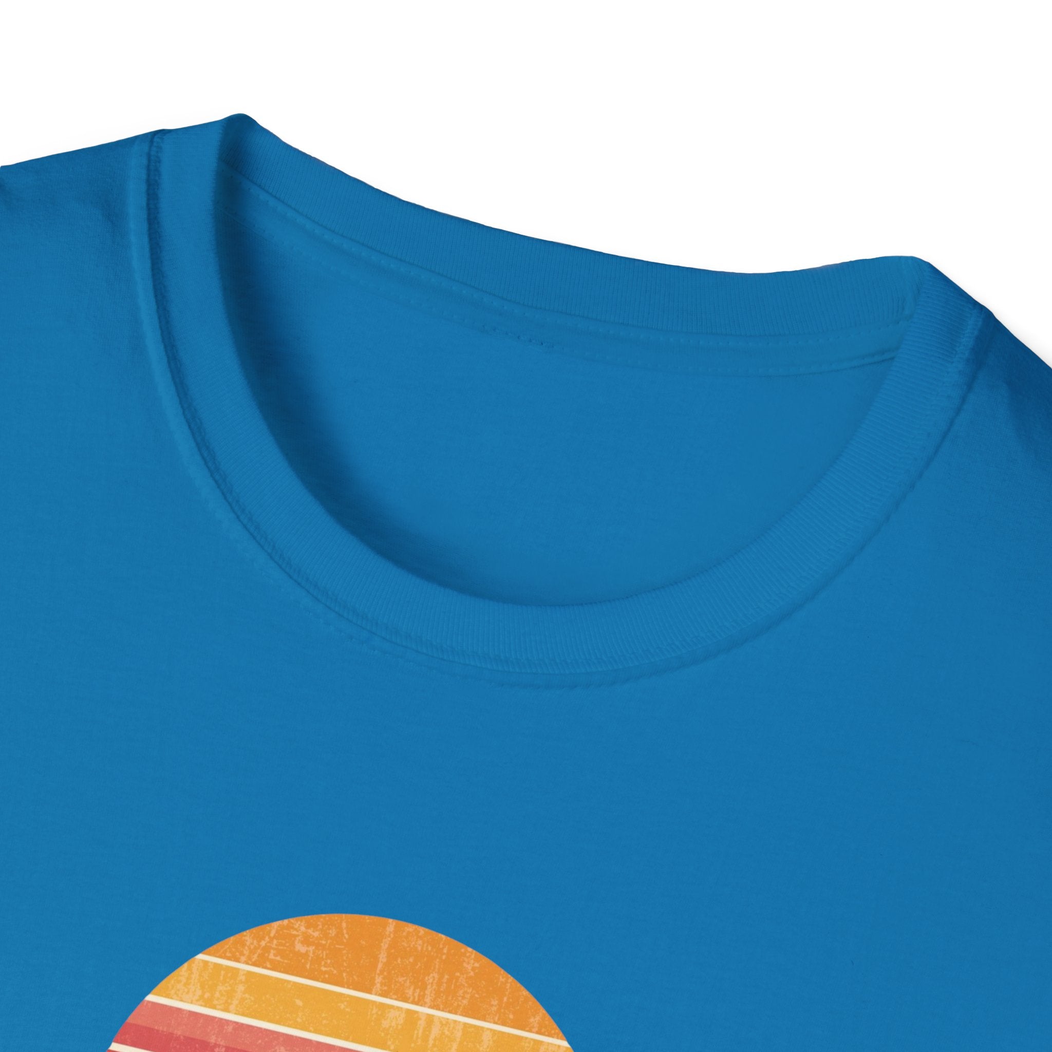 Retro Sunset New York T-Shirt | Vintage Striped City Graphic