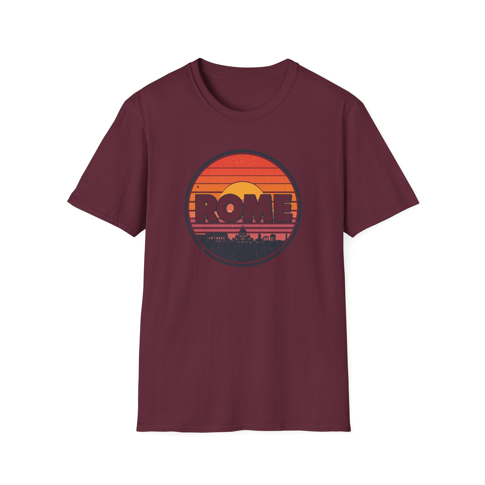 Rome Sunset T-Shirt — Vintage Retro City Skyline Tee
