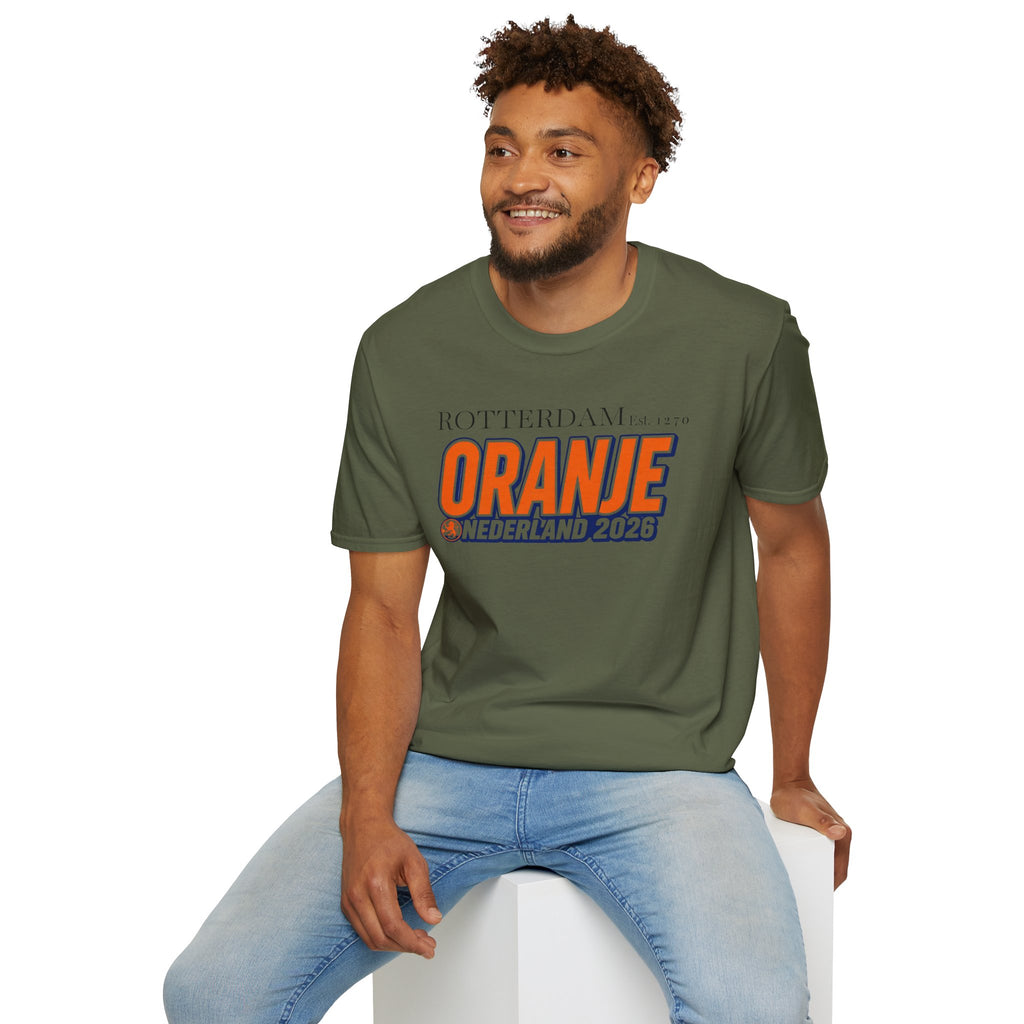 Oranje Nederland 2026 T-Shirt — Rotterdam Football Fan Tee