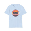 Miami Sunset T-Shirt — Retro Beach Skyline Tee