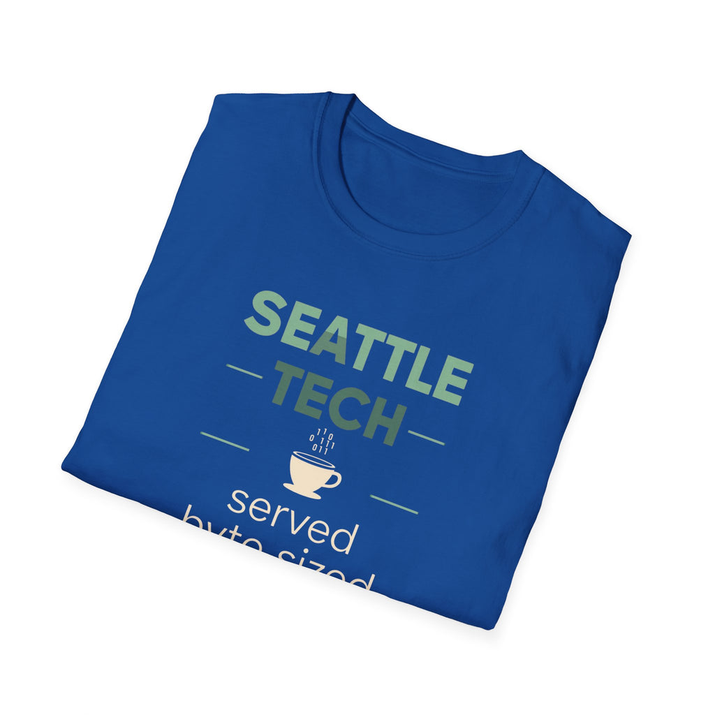 Seattle Tech T-Shirt – “served byte sized” Coffee & Coding Tee