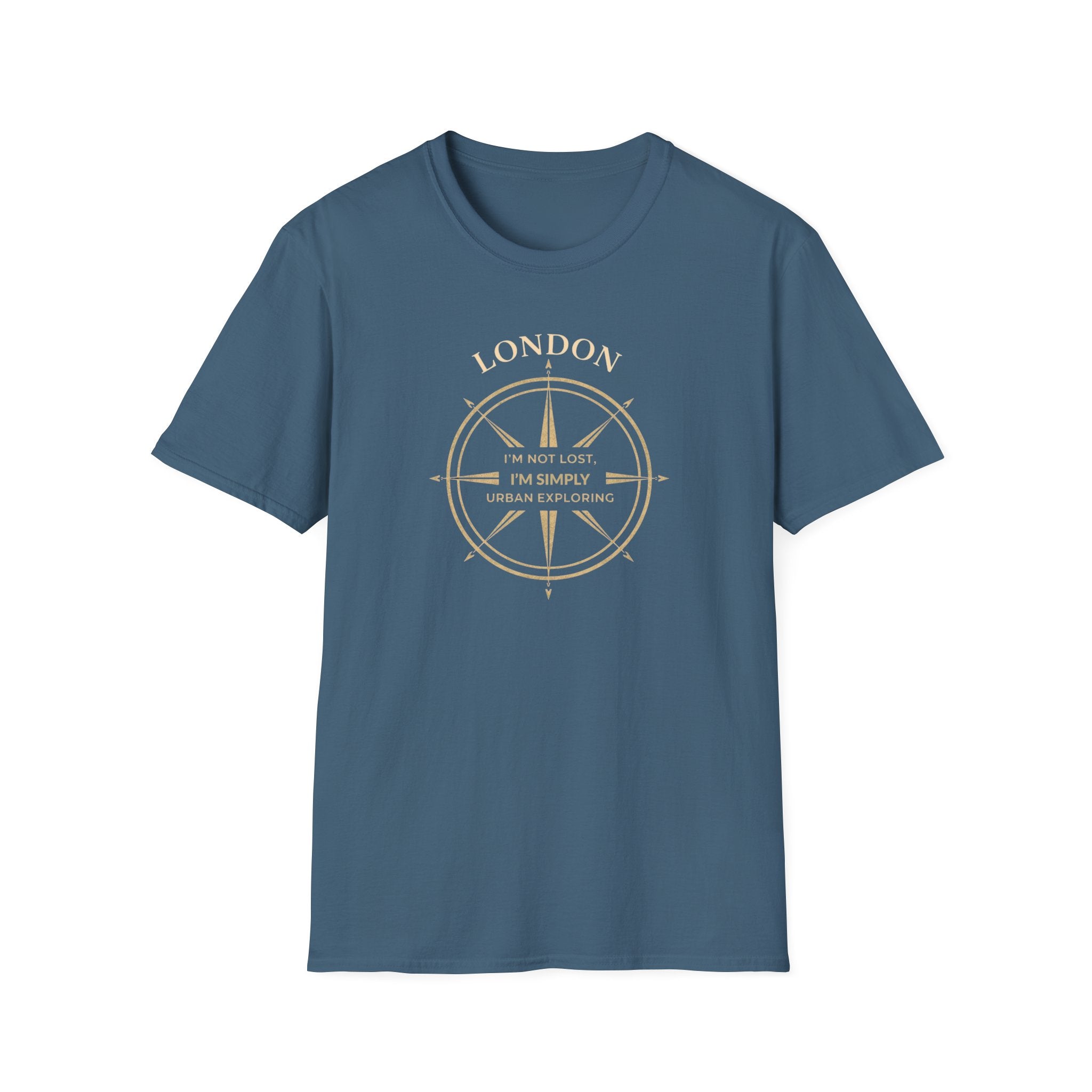 London Compass T-Shirt — "I’m Not Lost, I’m Simply Urban Exploring"