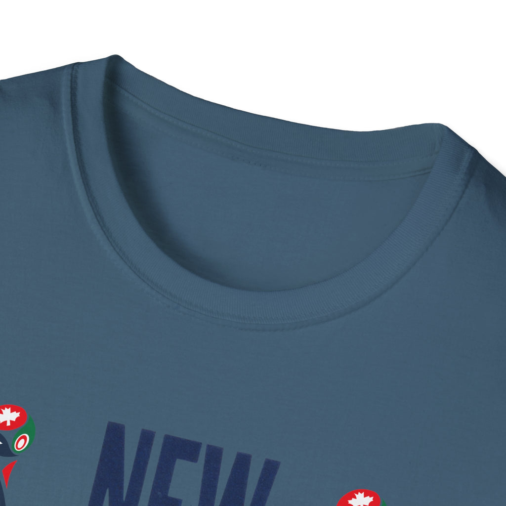 New York USA World Cup 2026 T-Shirt — American Flag Skyline Soccer Tee