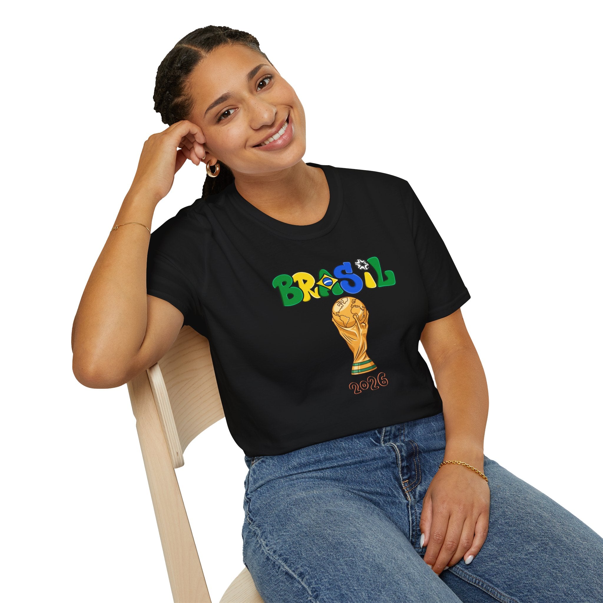 Brasil World Cup Trophy T-Shirt — Brazil Soccer Fan Tee