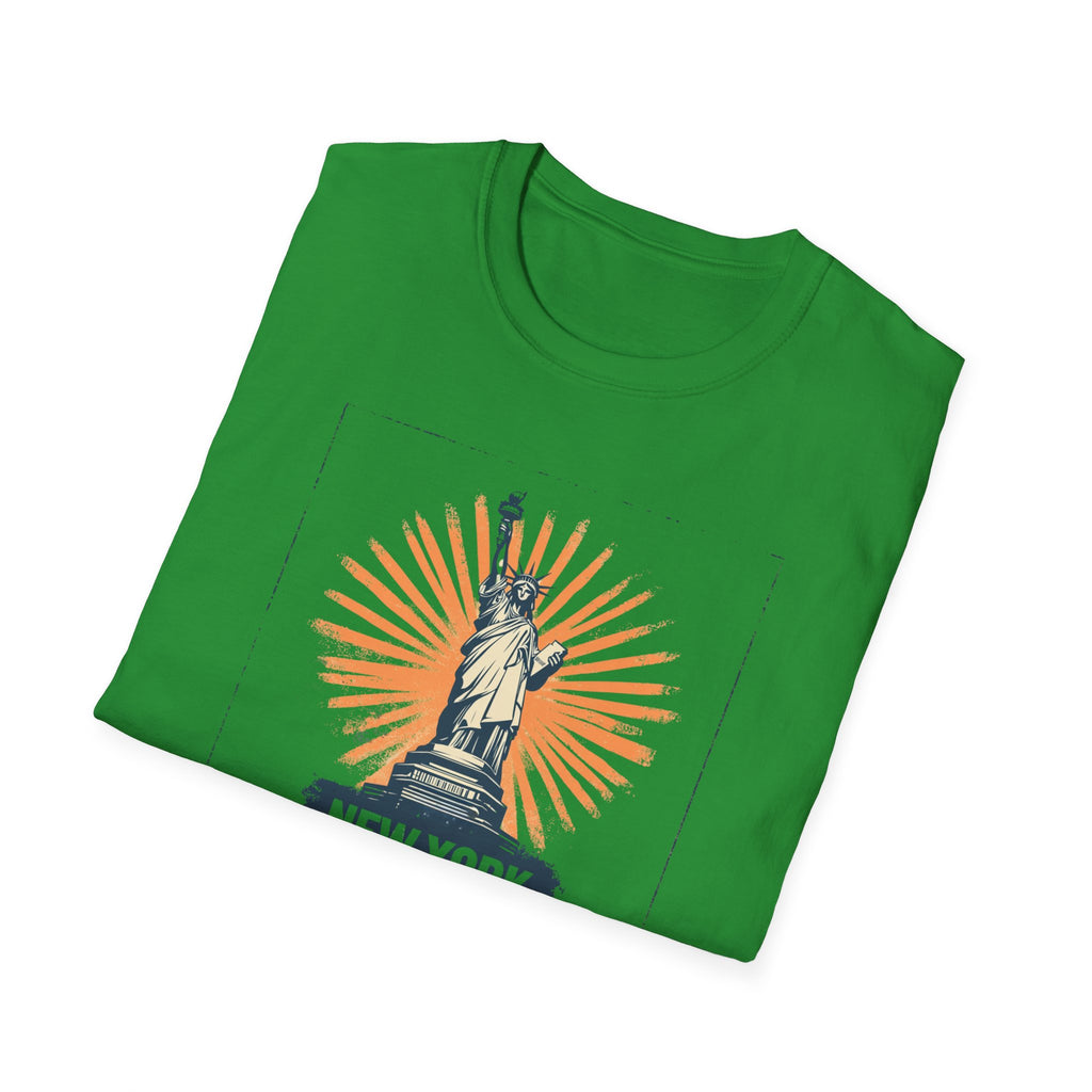 Statue of Liberty Illustration T-Shirt | New York Skyline Graphic