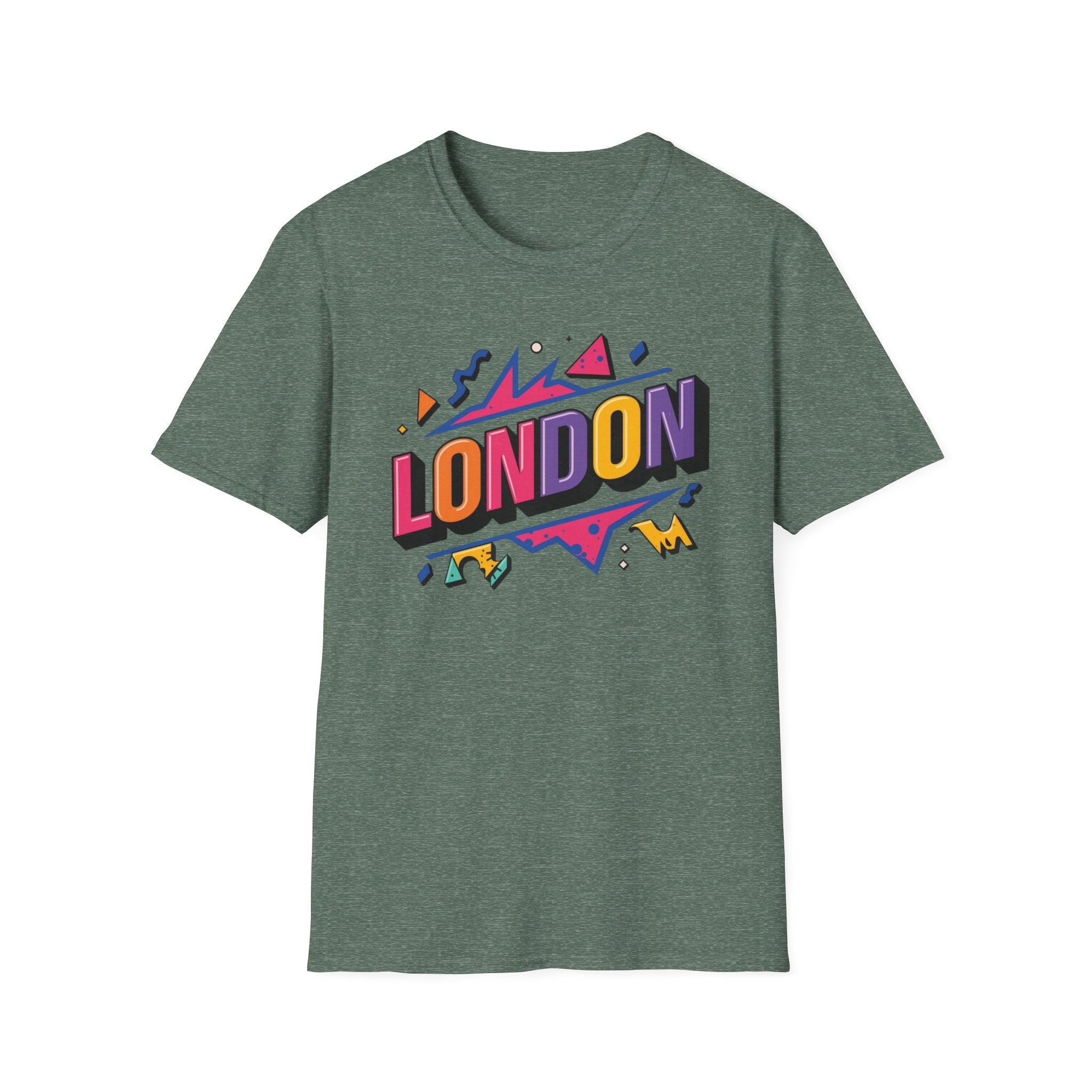 London Pop Art T-Shirt — Colorful Retro City Graphic Tee