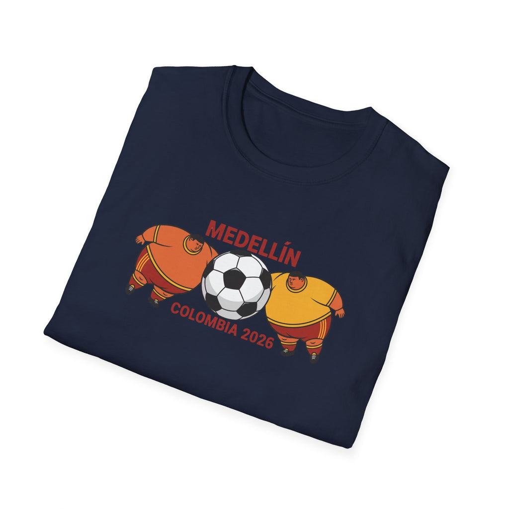 Medellín Colombia 2026 Soccer T-Shirt – Football Dolphins Graphic Tee