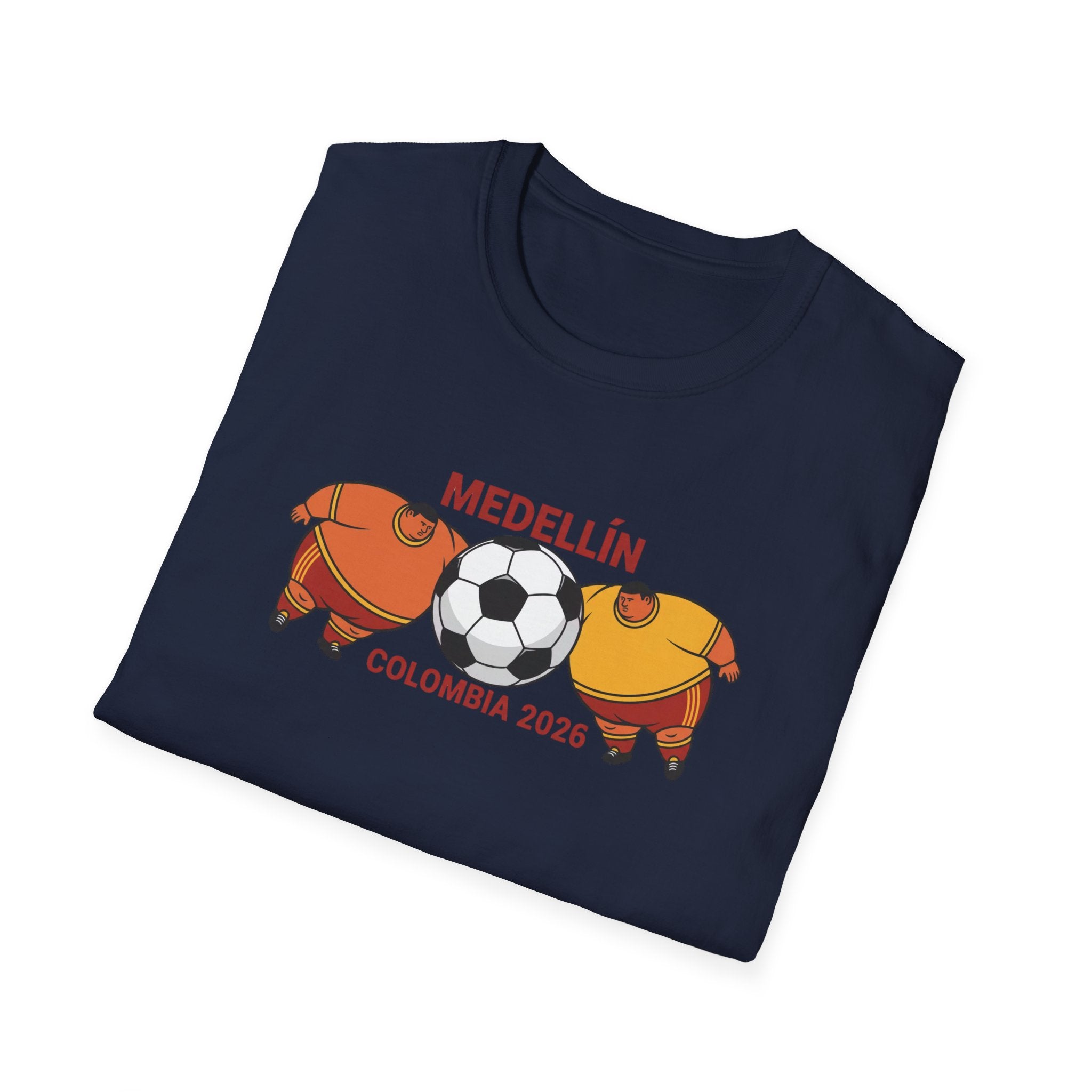 Medellín Colombia 2026 Soccer T-Shirt – Football Dolphins Graphic Tee