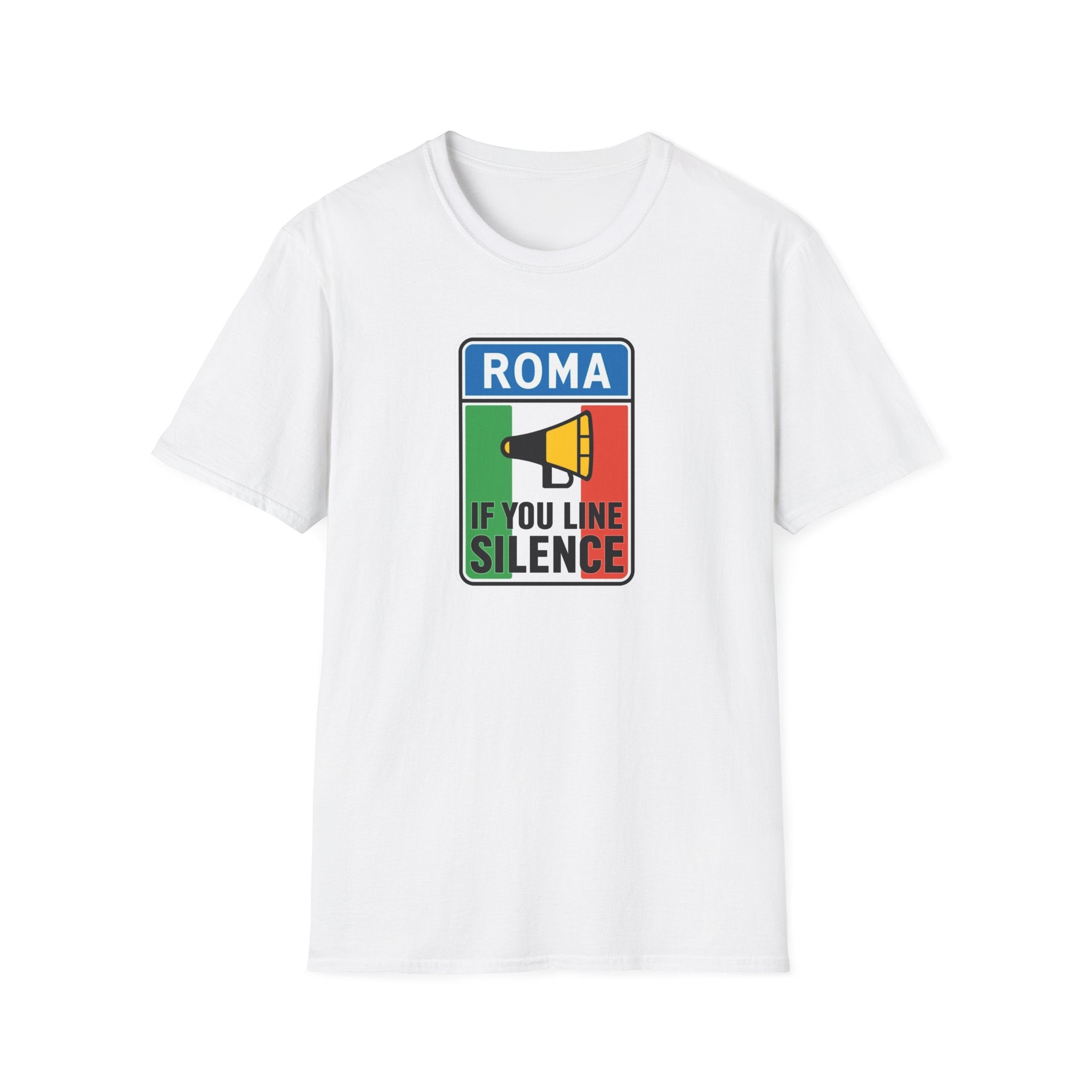 Roma Italian "Honk if you like silence" Unisex Softstyle T-Shirt