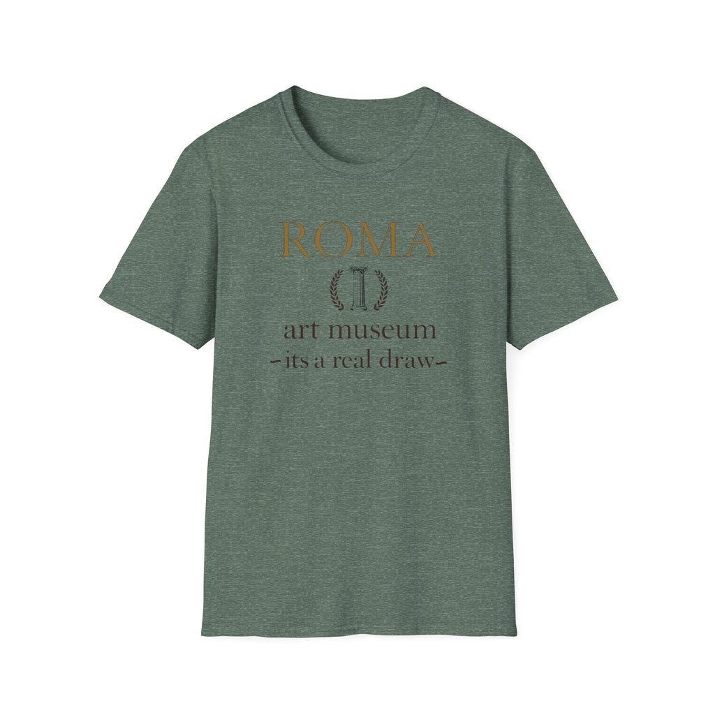 Roma Art Museum T-Shirt — "It’s a Real Draw" Vintage Travel Tee