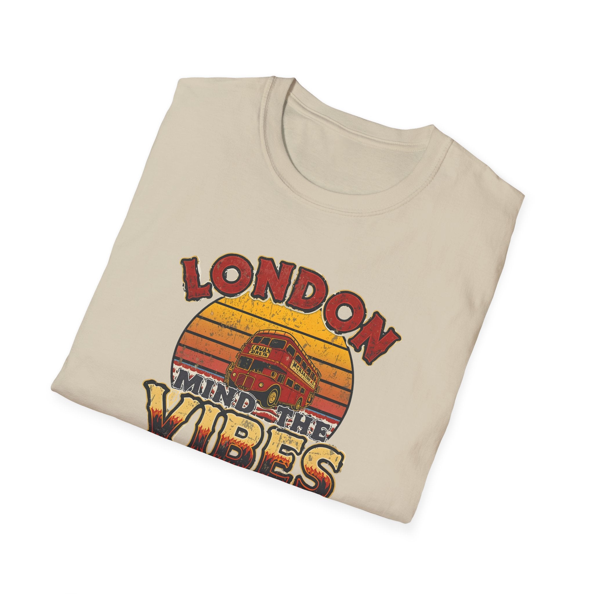 London Vibes T-Shirt — Retro "Mind the Vibes" Graphic Tee