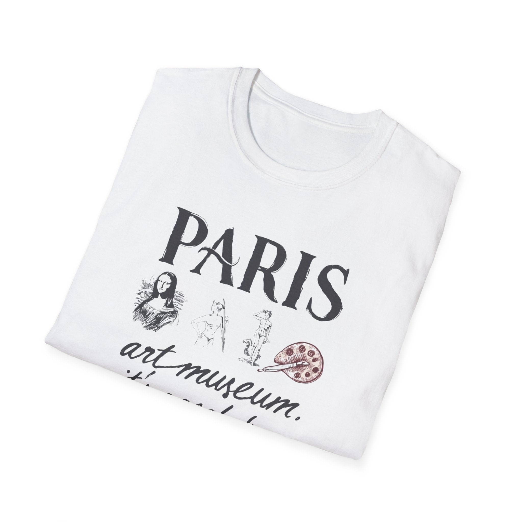 Paris Art Museum T-Shirt — "Paris art museum… it's a real draw" Graphic Tee