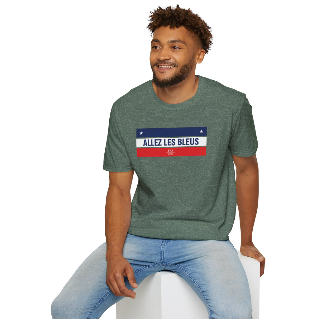 T-Shirt — Allez Les Bleus French Flag Soccer Supporter Tee