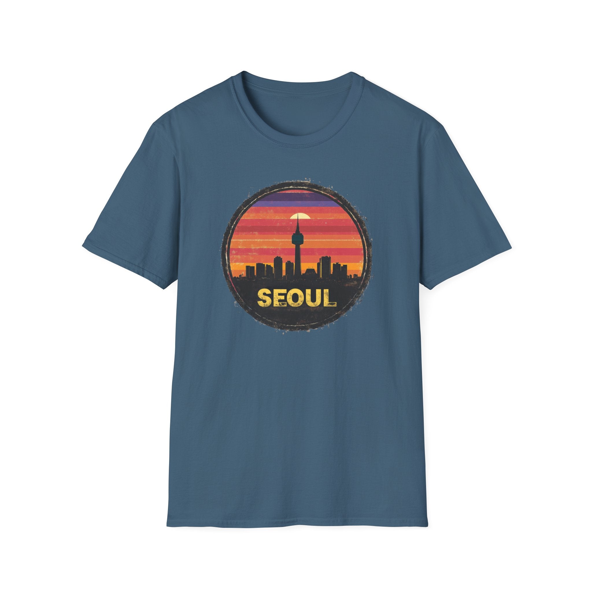 Seoul Sunset Skyline T-Shirt