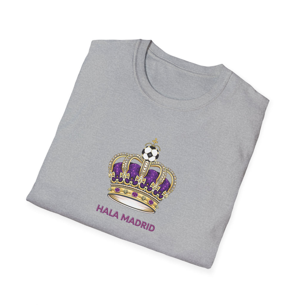 Crown with Soccer Ball Hala Madrid T-Shirt | Football Fan Tee
