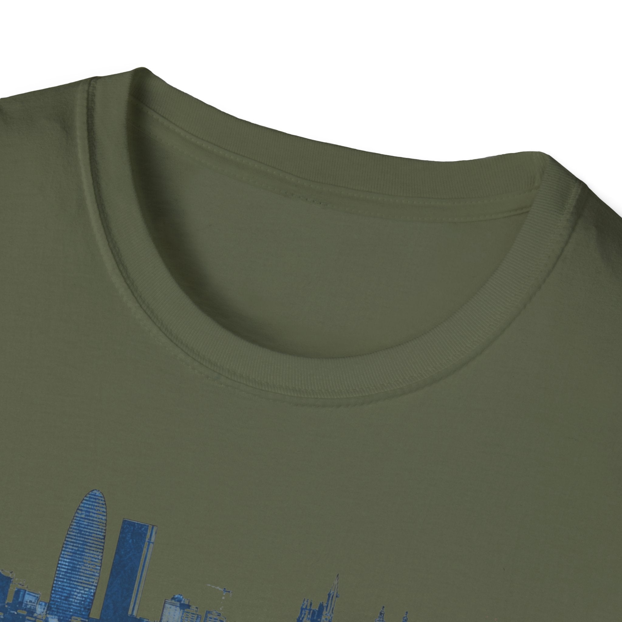 Barcelona skyline paint splash T-Shirt | Spanish city travel tee