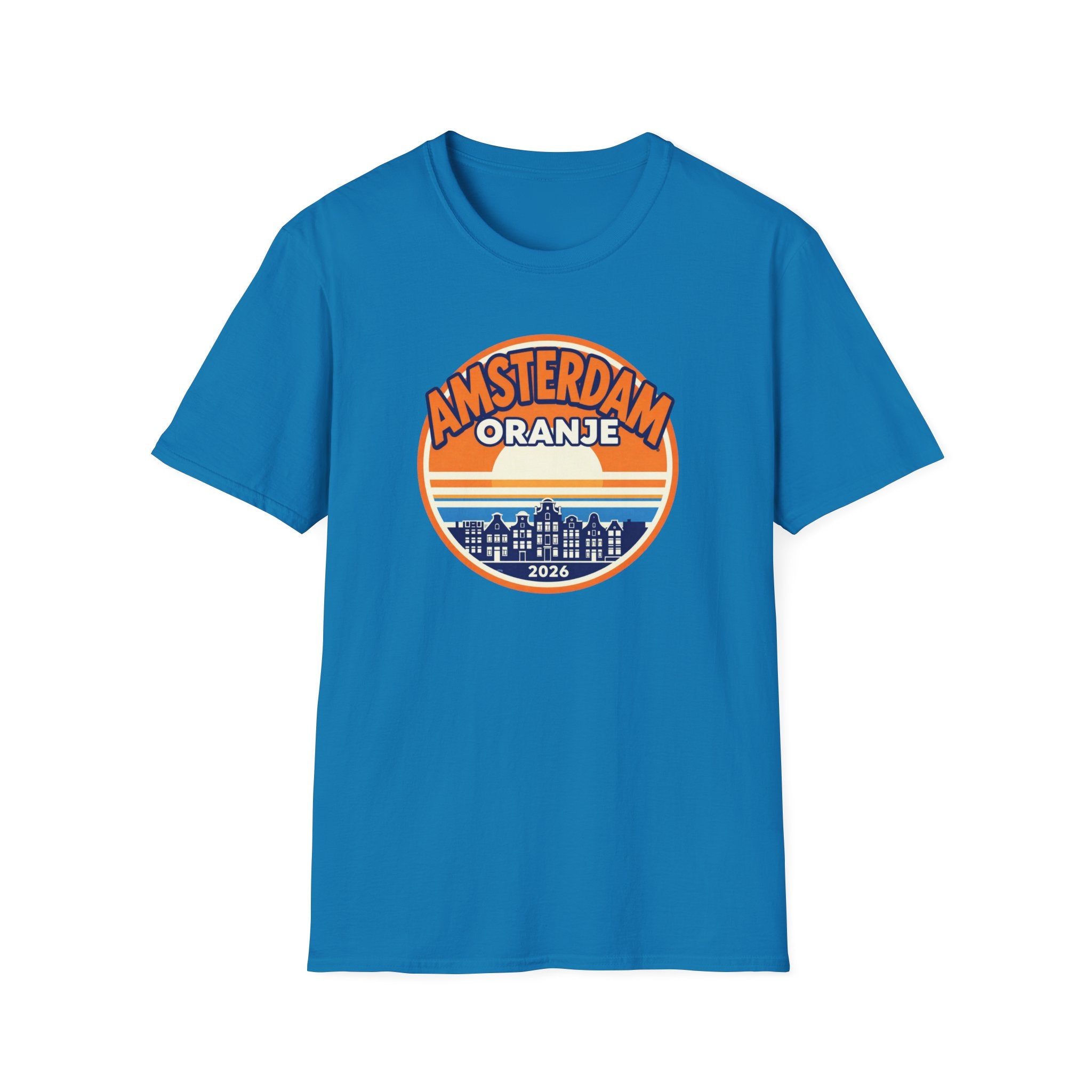 Amsterdam Oranje Retro Sunset T-Shirt