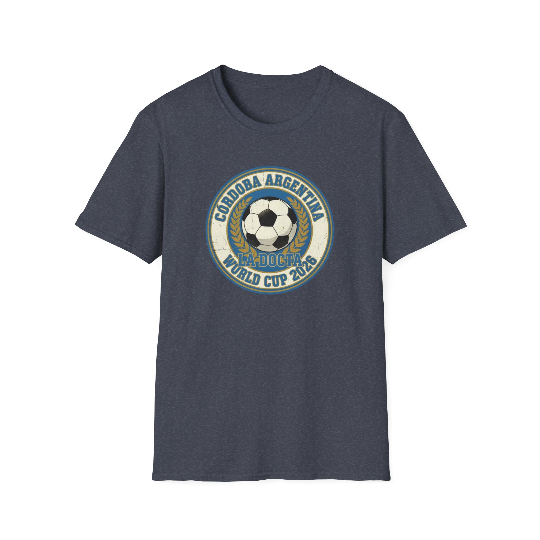 Argentina World Cup 2026 Soccer T-Shirt — Córdoba Retro Football Crest