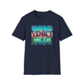 Venice Retro Travel Poster T-Shirt | Italian Canal Gondola Design