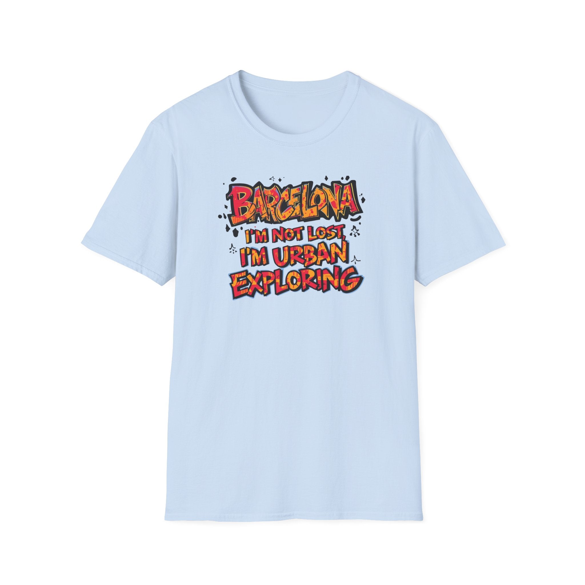 Barcelona Urban Exploring T-Shirt — "I'm Not Lost, I'm Urban Exploring" Travel Tee