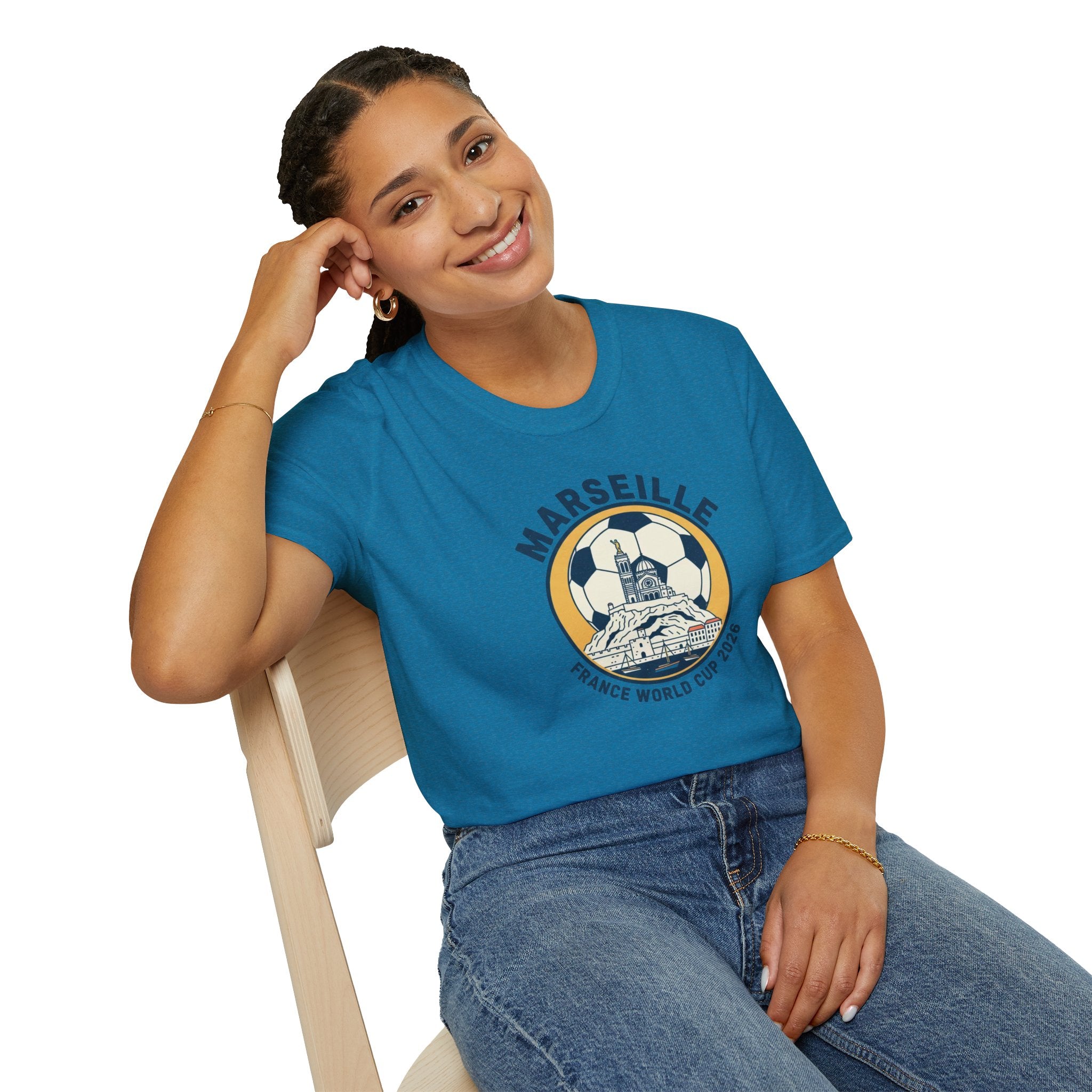 Marseille Soccer T‑Shirt – France World Cup 2026 Stadium Graphic