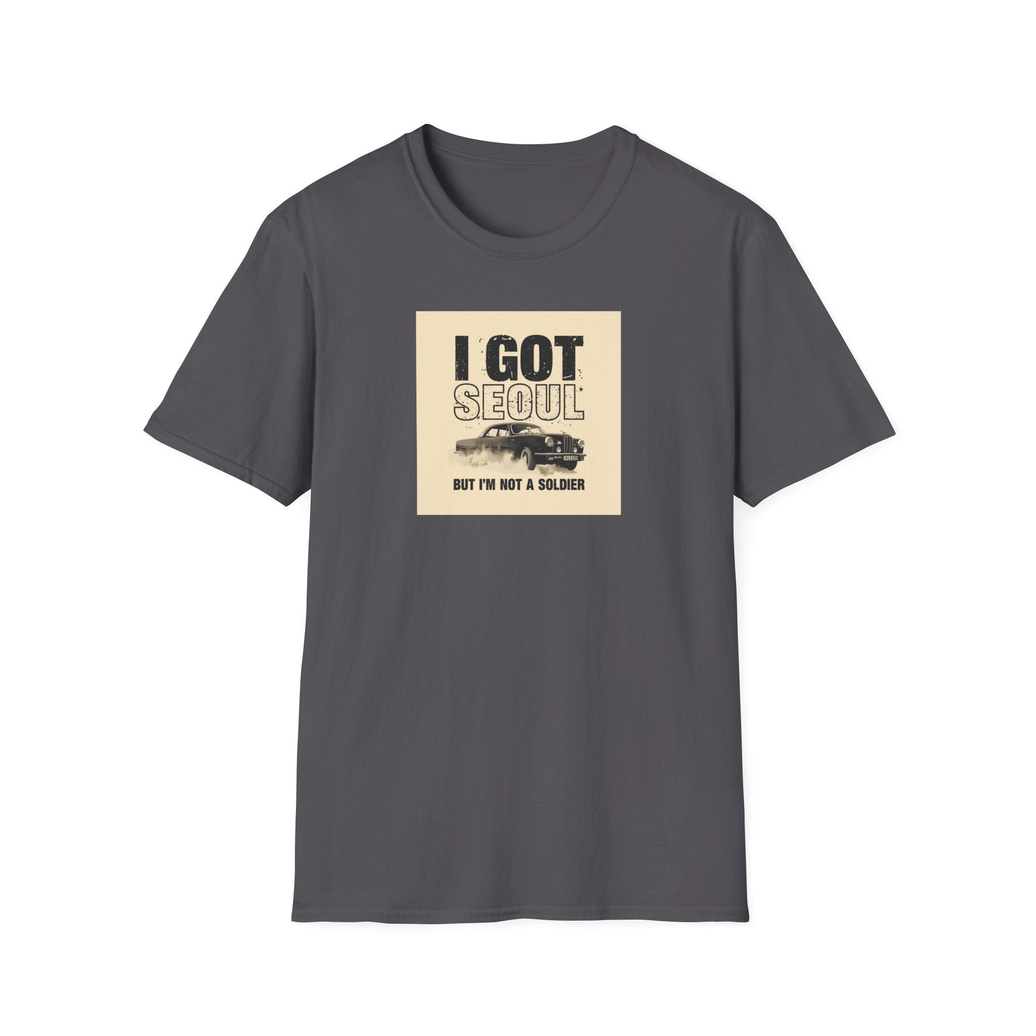 Seoul Travel Tee — "I Got Seoul But I’m Not A Soldier" Vintage Korea Souvenir T-Shirt