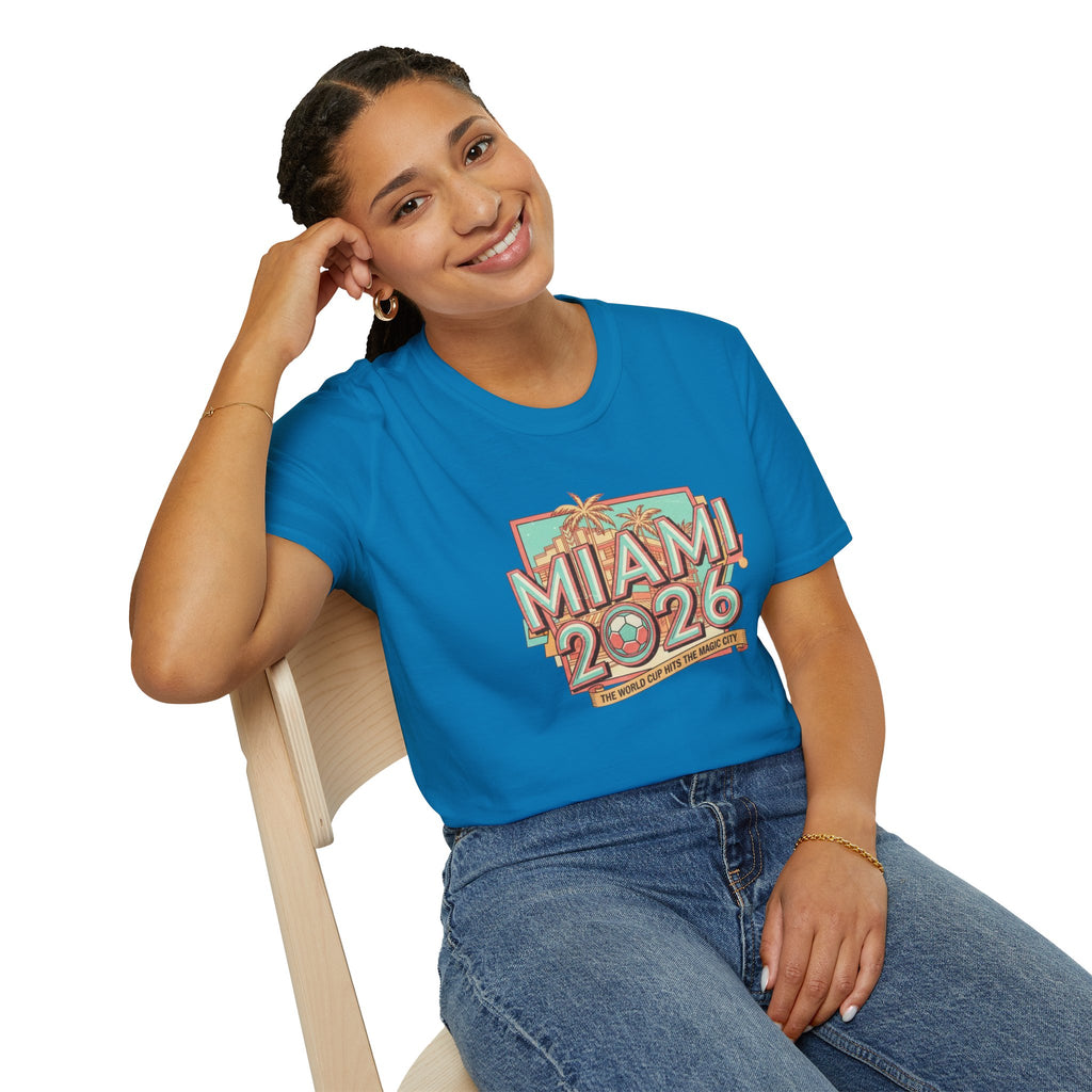 Miami 2026 Retro Palm Beach T-Shirt