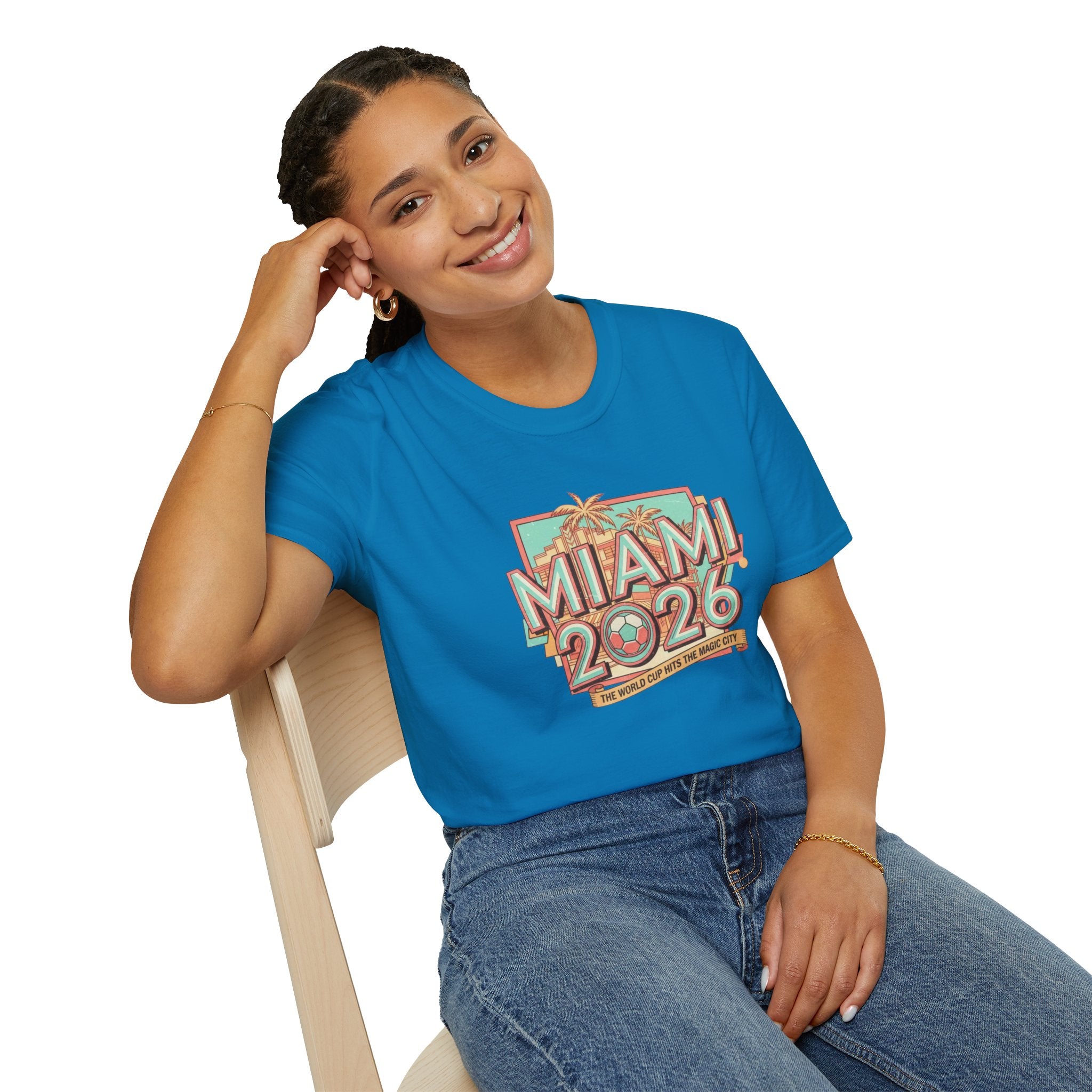 Miami 2026 Retro Palm Beach T-Shirt