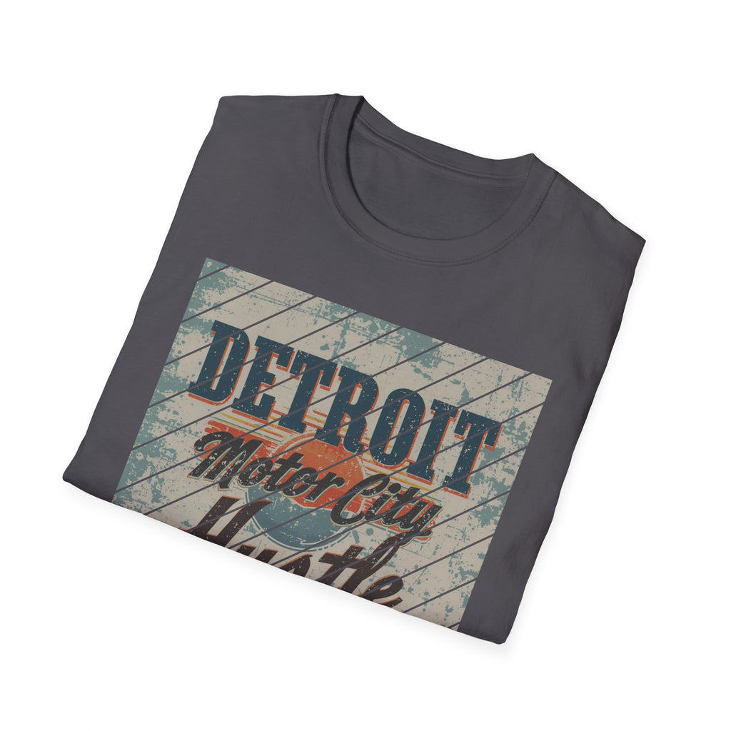 Detroit Hustle T-Shirt — Vintage Distressed Motor City Tee