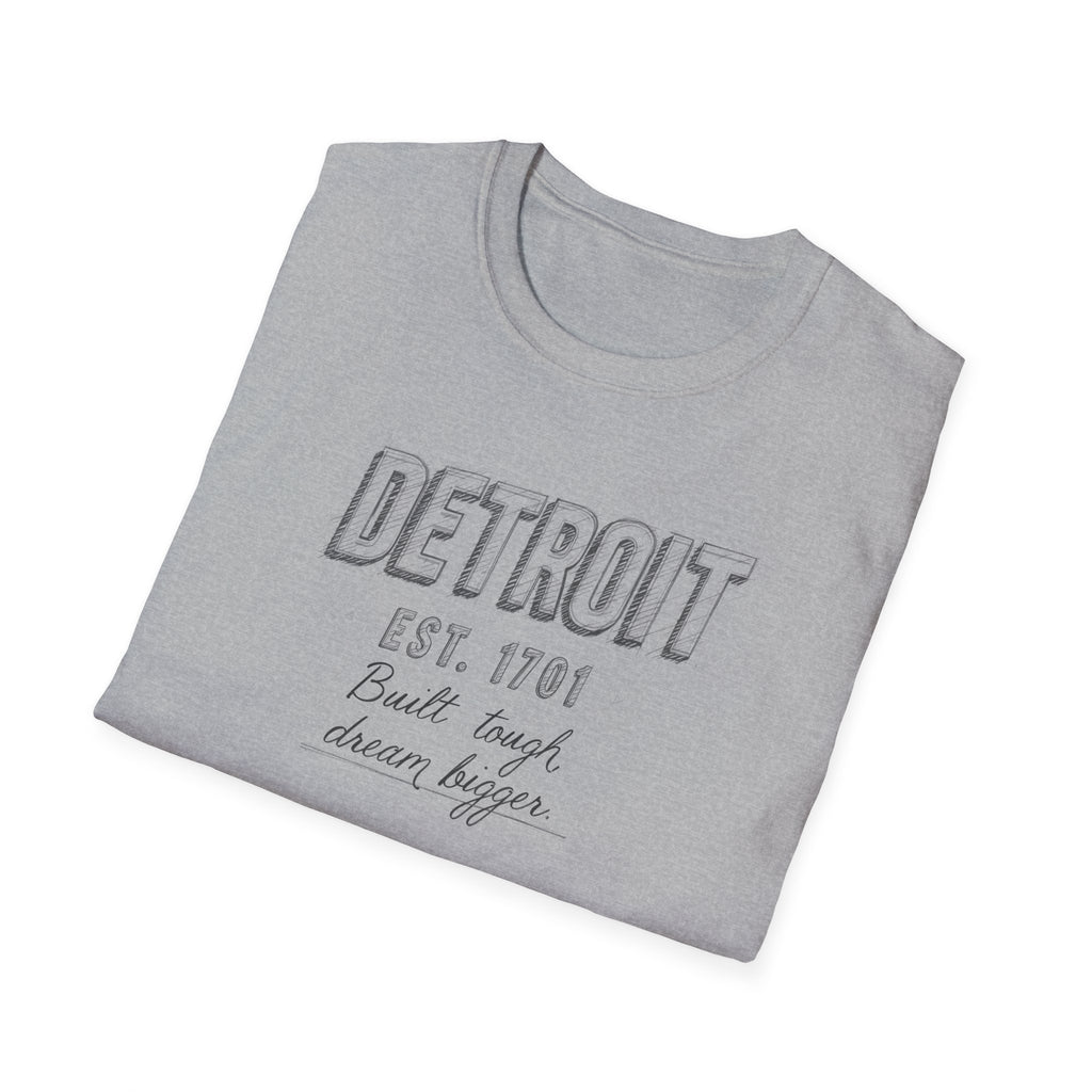 Detroit Vintage Graphic T-Shirt — "Detroit Est. 1701" City Pride Tee