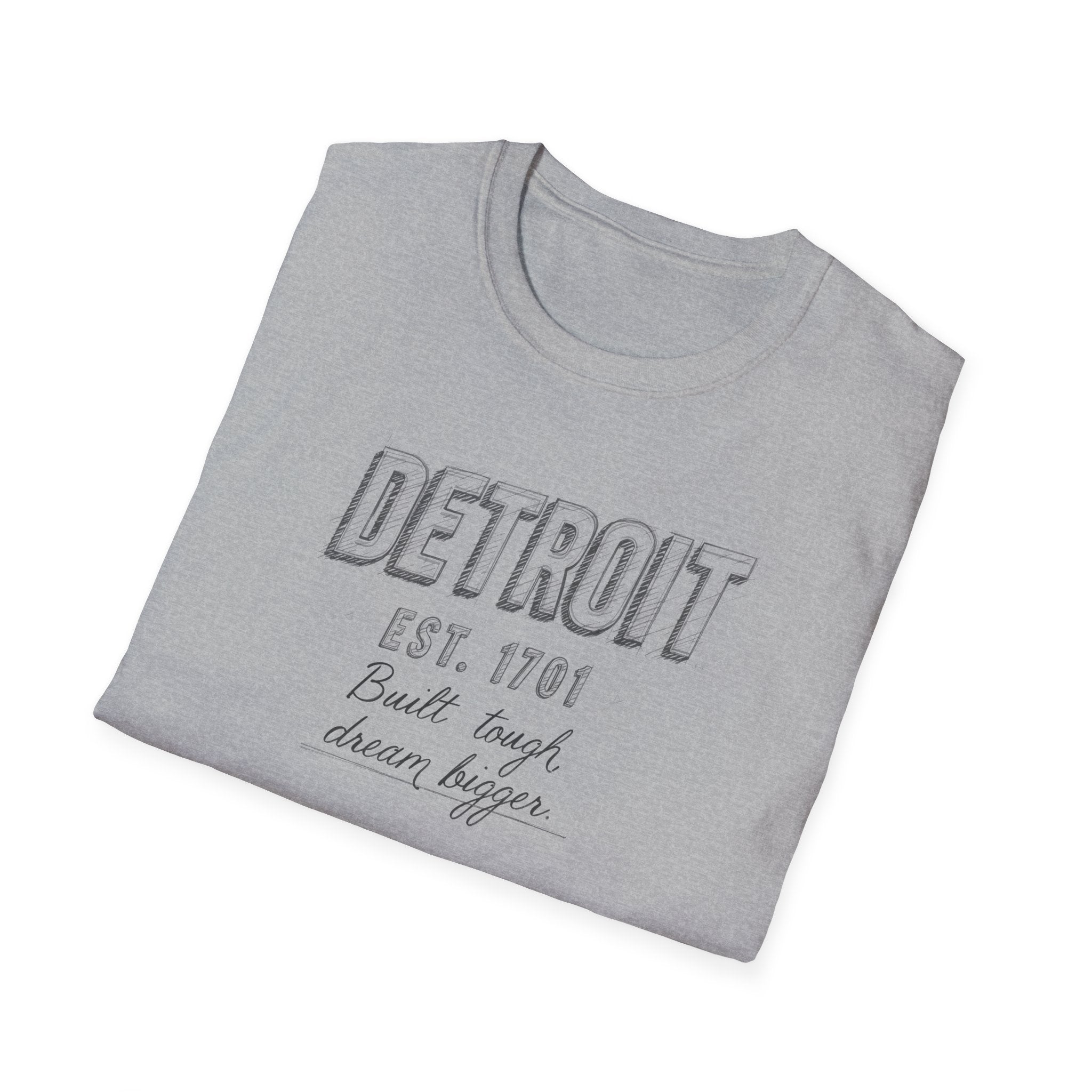Detroit Vintage Graphic T-Shirt — "Detroit Est. 1701" City Pride Tee