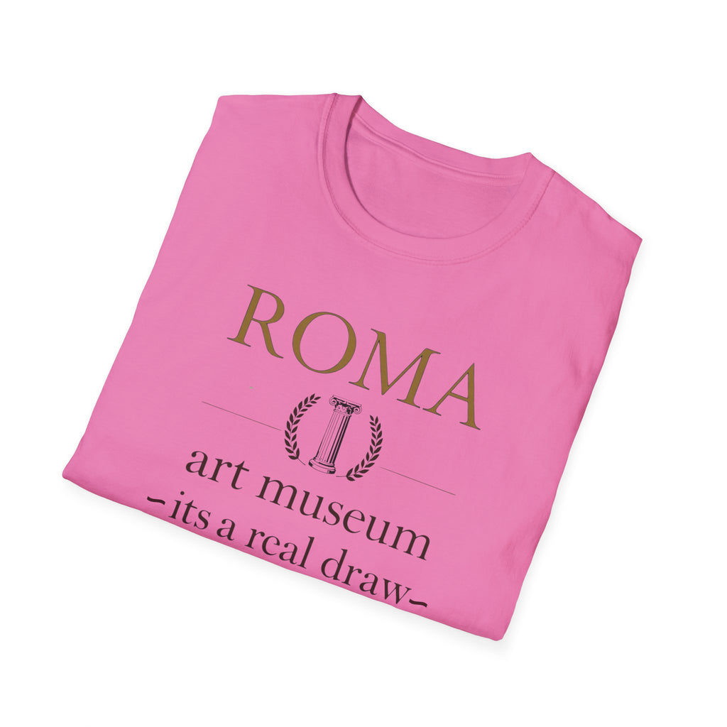Roma Art Museum T-Shirt — "It’s a Real Draw" Vintage Travel Tee