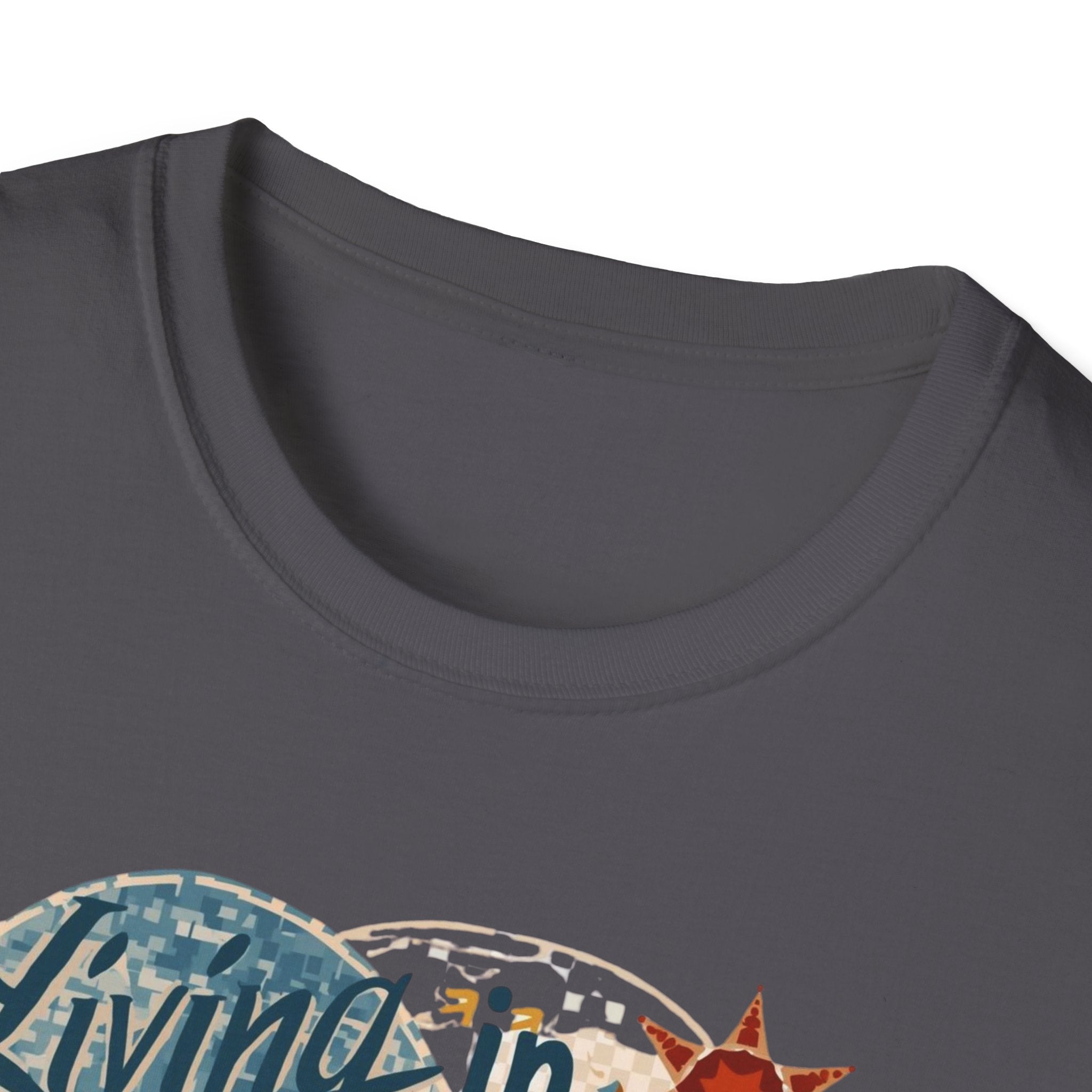 Barcelona Art Tee — "Living in Barcelona is an Art, Mostly Abstract" Graphic T-Shirt