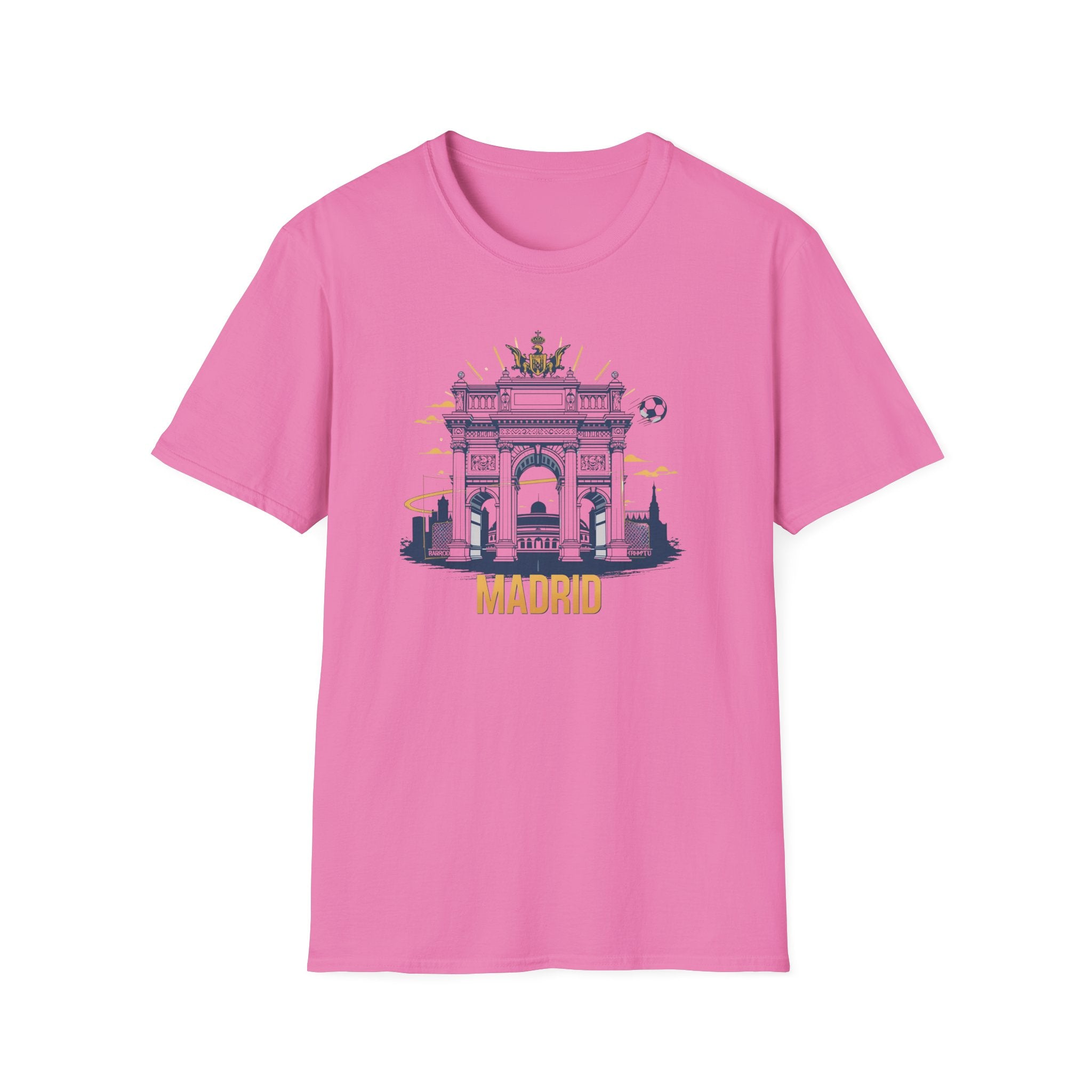 Madrid Arch Illustration T-Shirt | Puerta de Alcalá Landmark Tee